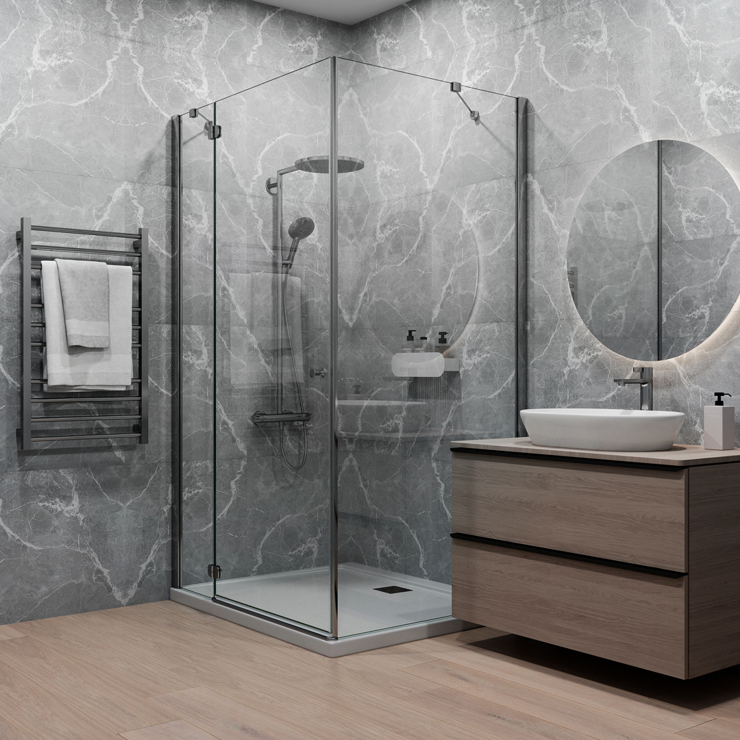 Изображение товара Керамогранит Керамопро Бетон Salvena Dark Grey 60x60 см