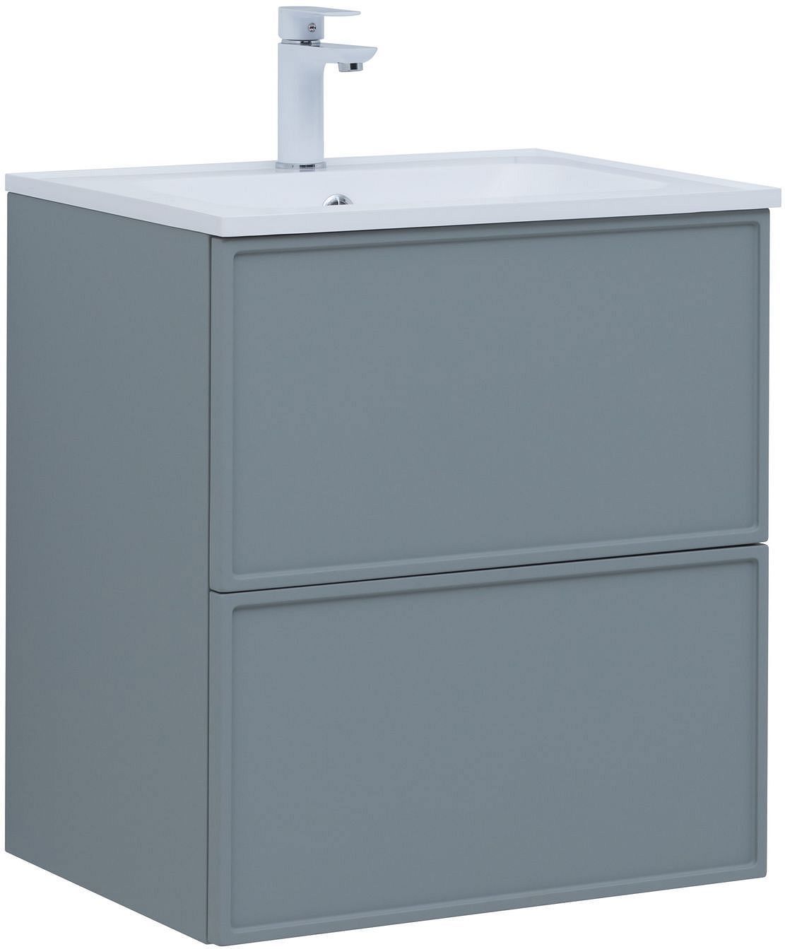 Изображение товара Тумба под раковину AQUANET Арт 00313274 58 см подвесная цвет мисти грин