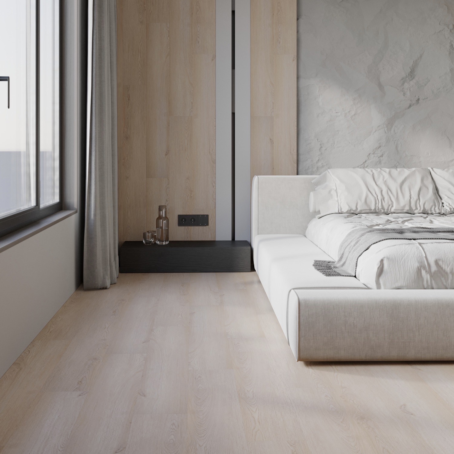 Изображение товара SPC плитка Novafloor Parkett Oak Light 43 класс водостойкий кварцевый ламинат