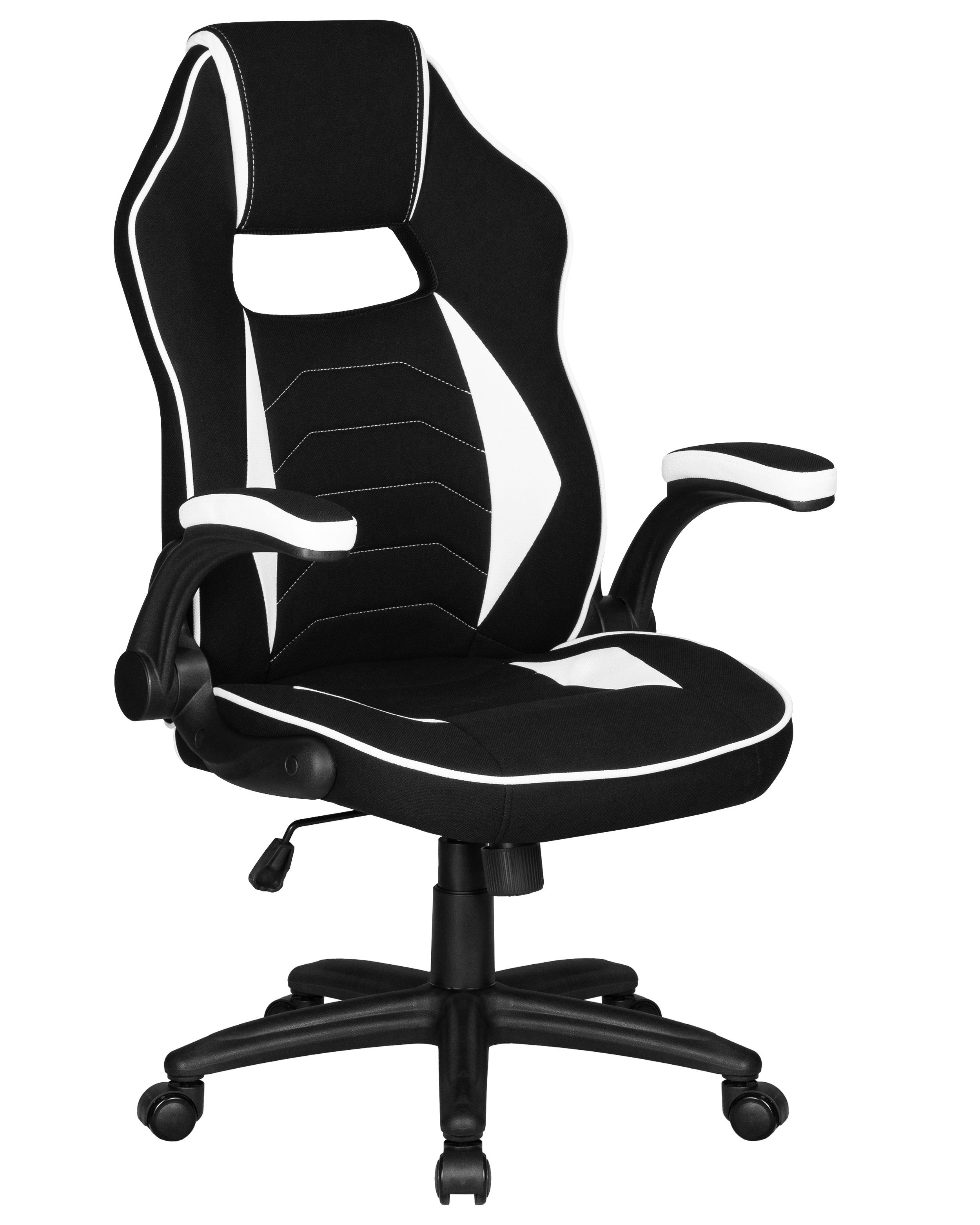 Изображение товара Офисное игровое кресло Dobrin RICK LMR-132B 66x122x66 см текстиль белый