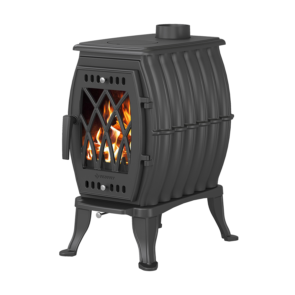 Изображение товара Печь-камин Везувий ВХ-09 Антрацит 180 м³ жаростойкий чугун Россия