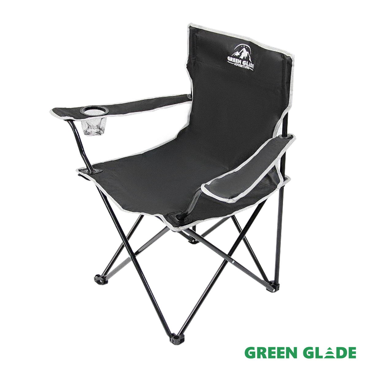 Изображение товара Кресло садовое складное Green glade M1106 50 см x 50 см x 80 см оксфорд черный Изображение товара Кресло садовое складное Green glade M1106 50 см x 50 см x 80 см оксфорд черный