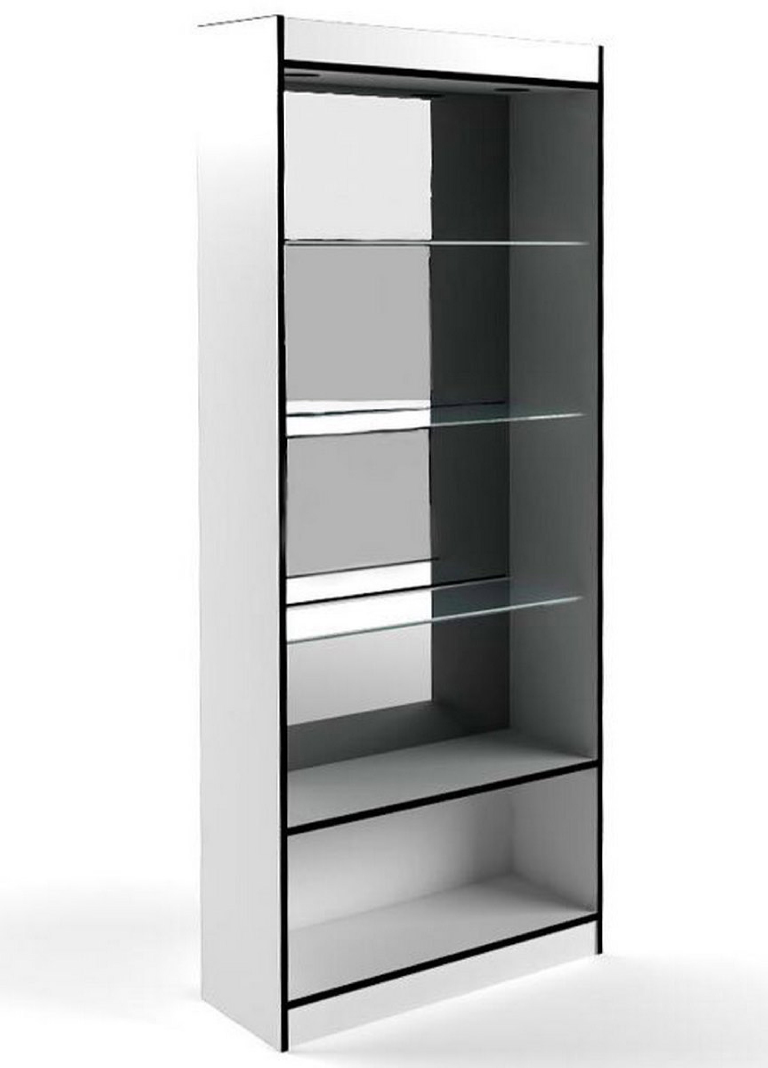 Изображение товара Шкаф-витрина Универсал 85x200 см без дверей белый