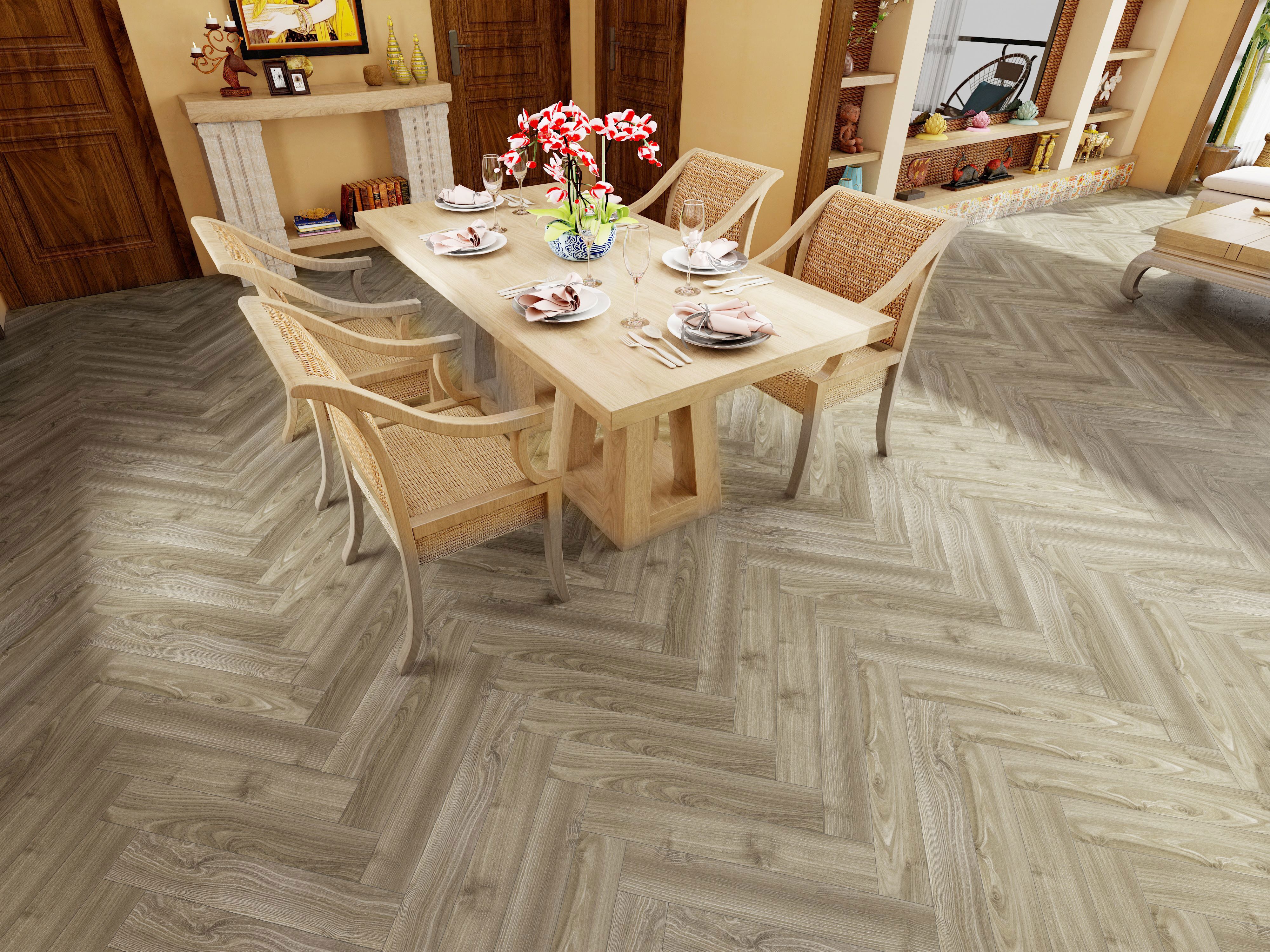 Изображение товара Ламинат Icon Орех тонированный Walnut Tinted 34 класс 12 мм, фаски 1.31 м², укладка елочкой