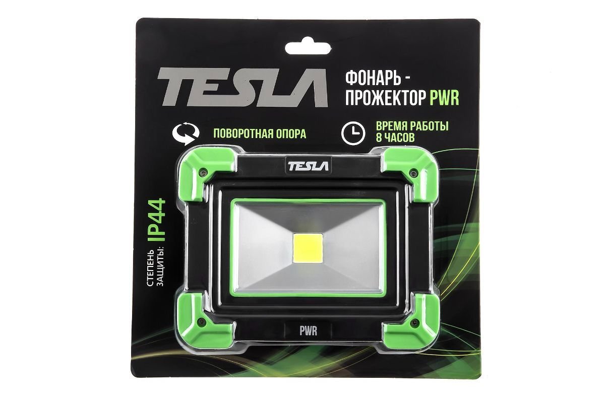 Изображение товара Фонарь-прожектор TESLA PWR 5Вт 300 люмен IP44 перезаряжаемый