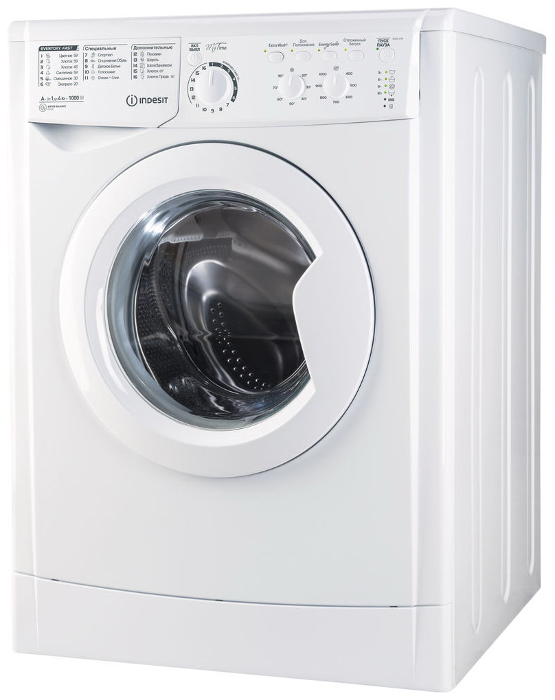 Изображение товара Стиральная машина INDESIT Ewuc 4105 4 кг 85х59.5х33 см белая