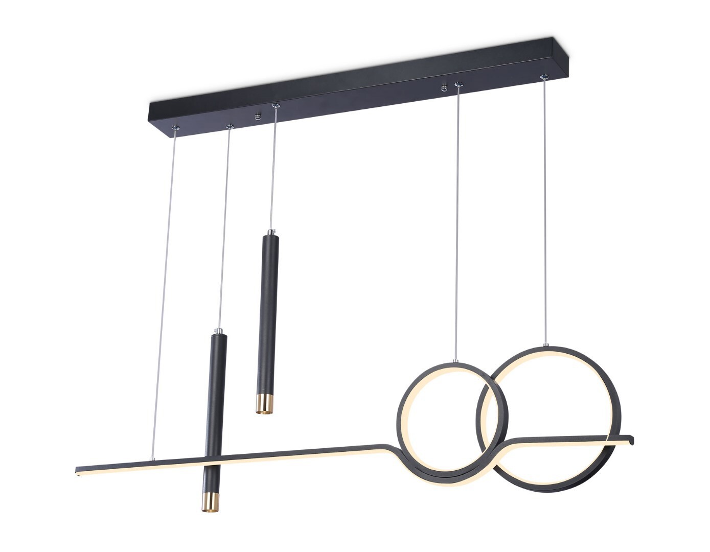 Изображение товара Люстра потолочная светодиодная Ambrella light FL5394 34 м² регулируемый белый свет черная