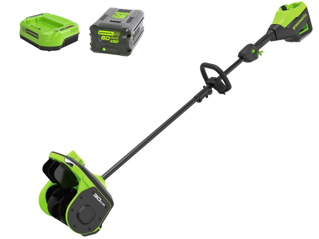 Изображение товара Аккумуляторный снегоуборщик Greenworks 2603207UG 60V бесщёточный с регулируемым выбросом