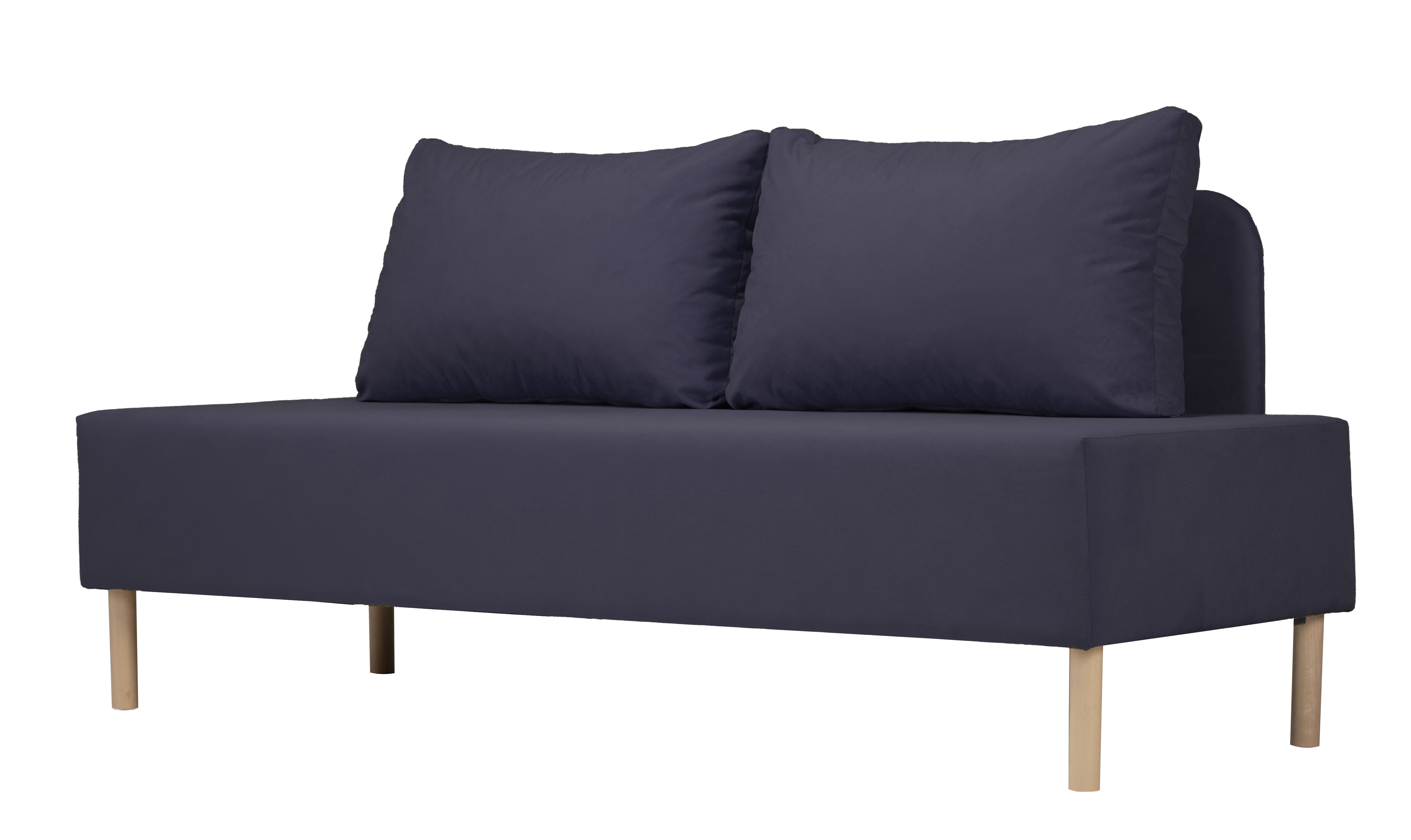 Изображение товара Мягкий диван Татуин прямой велюр темно-синий 192x80x90 см Россия