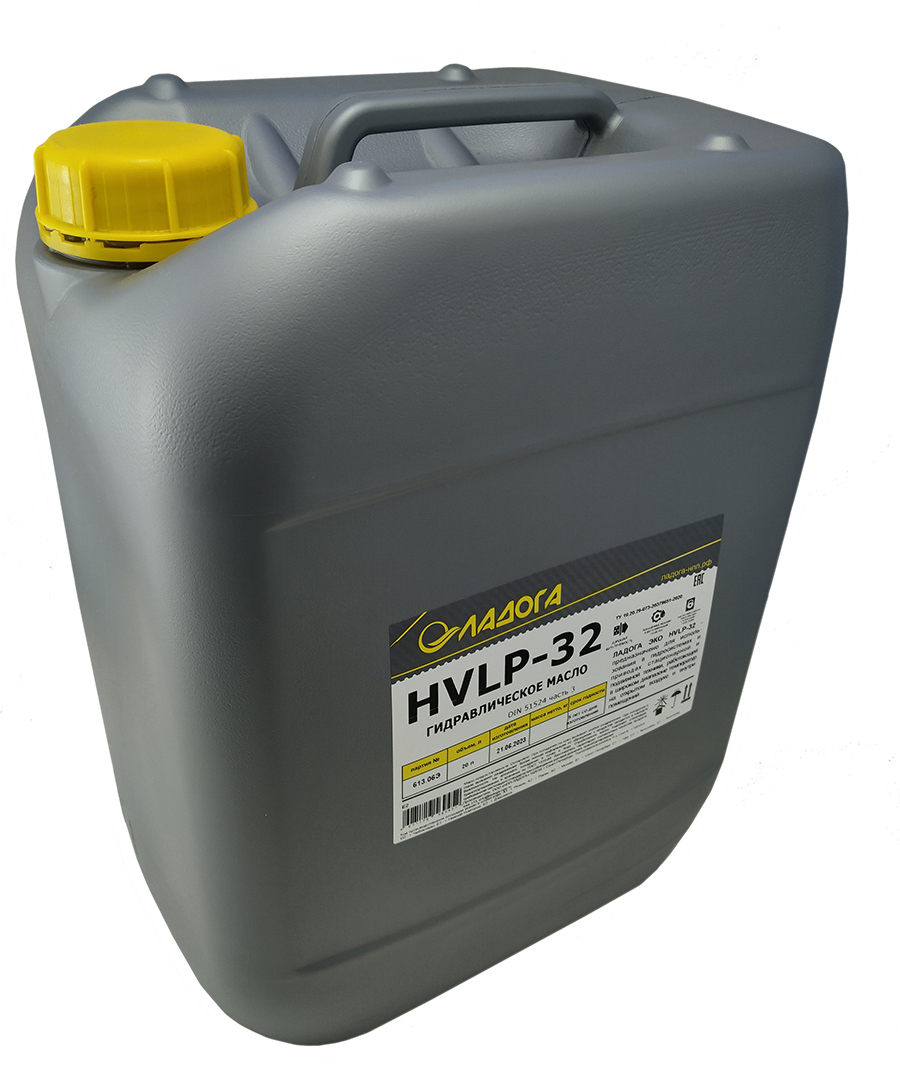 Изображение товара Масло гидравлическое Ладога HVLP-32 20 литров для спецтехники и промышленности