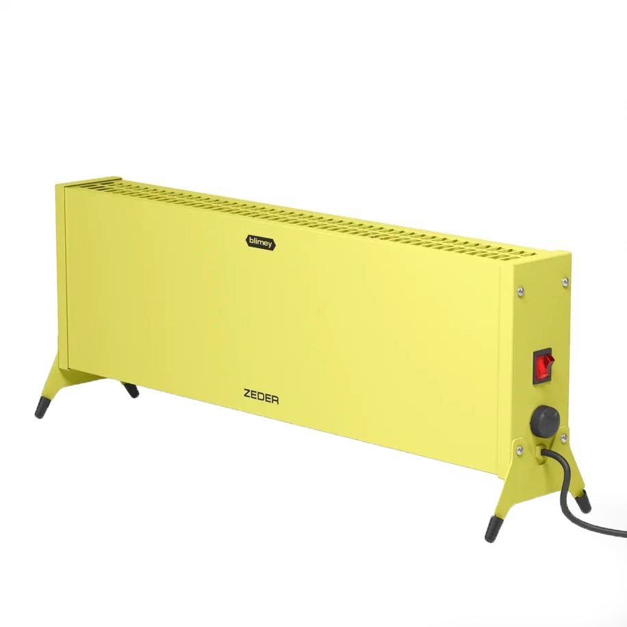 Изображение товара Конвектор электрический Zeder 20MX-12 Yellow с механическим термостатом 2000 Вт