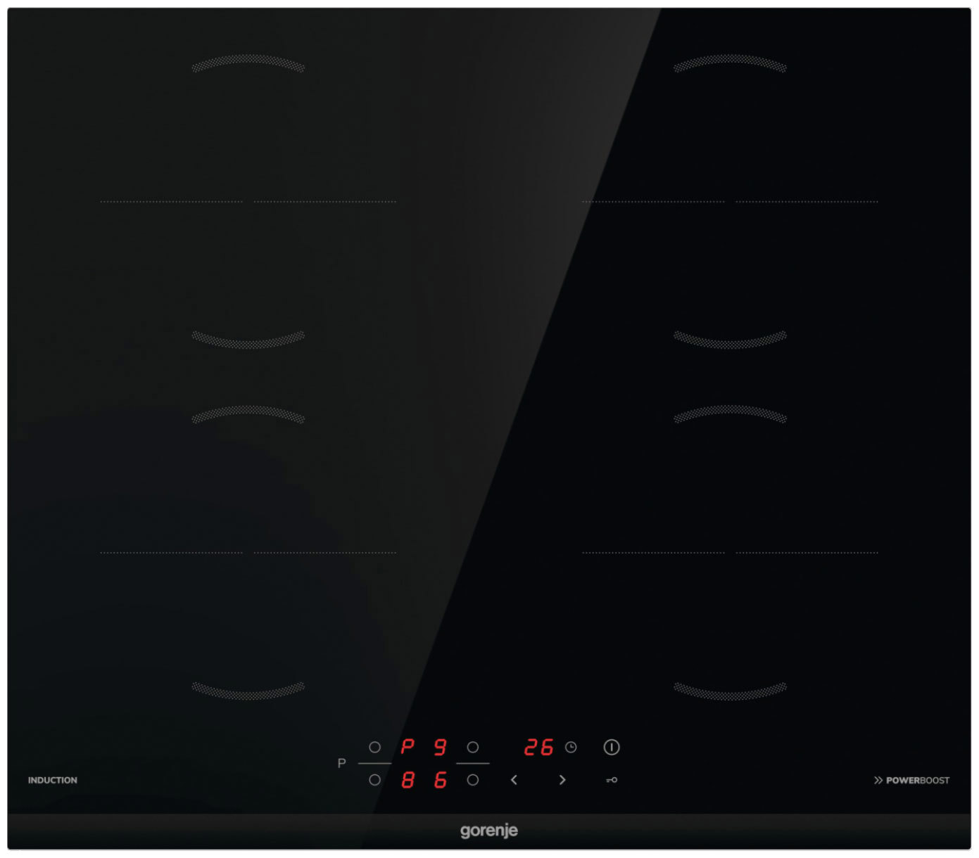 Изображение товара Электрическая варочная панель Gorenje GI6401BCE 59 см 4 конфорки цвет черный