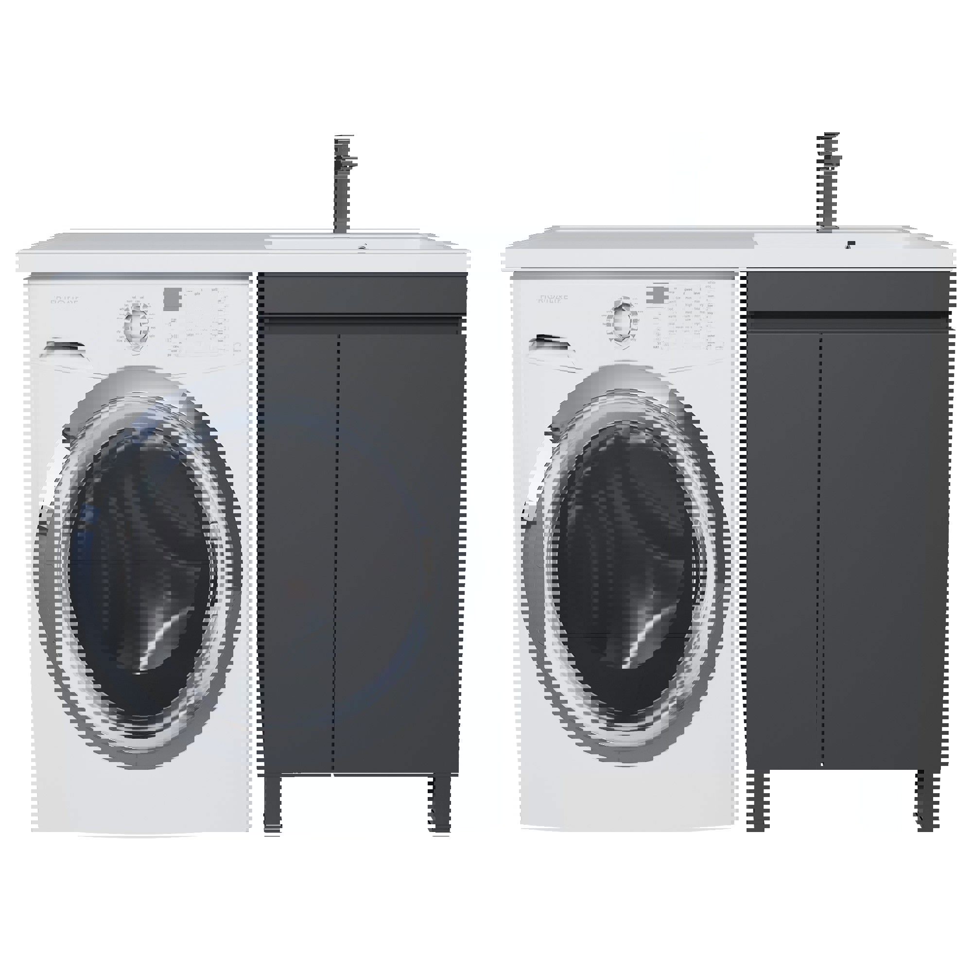 Изображение товара Тумба под раковину Uperwood Magenta 55 см черная мебель для ванной