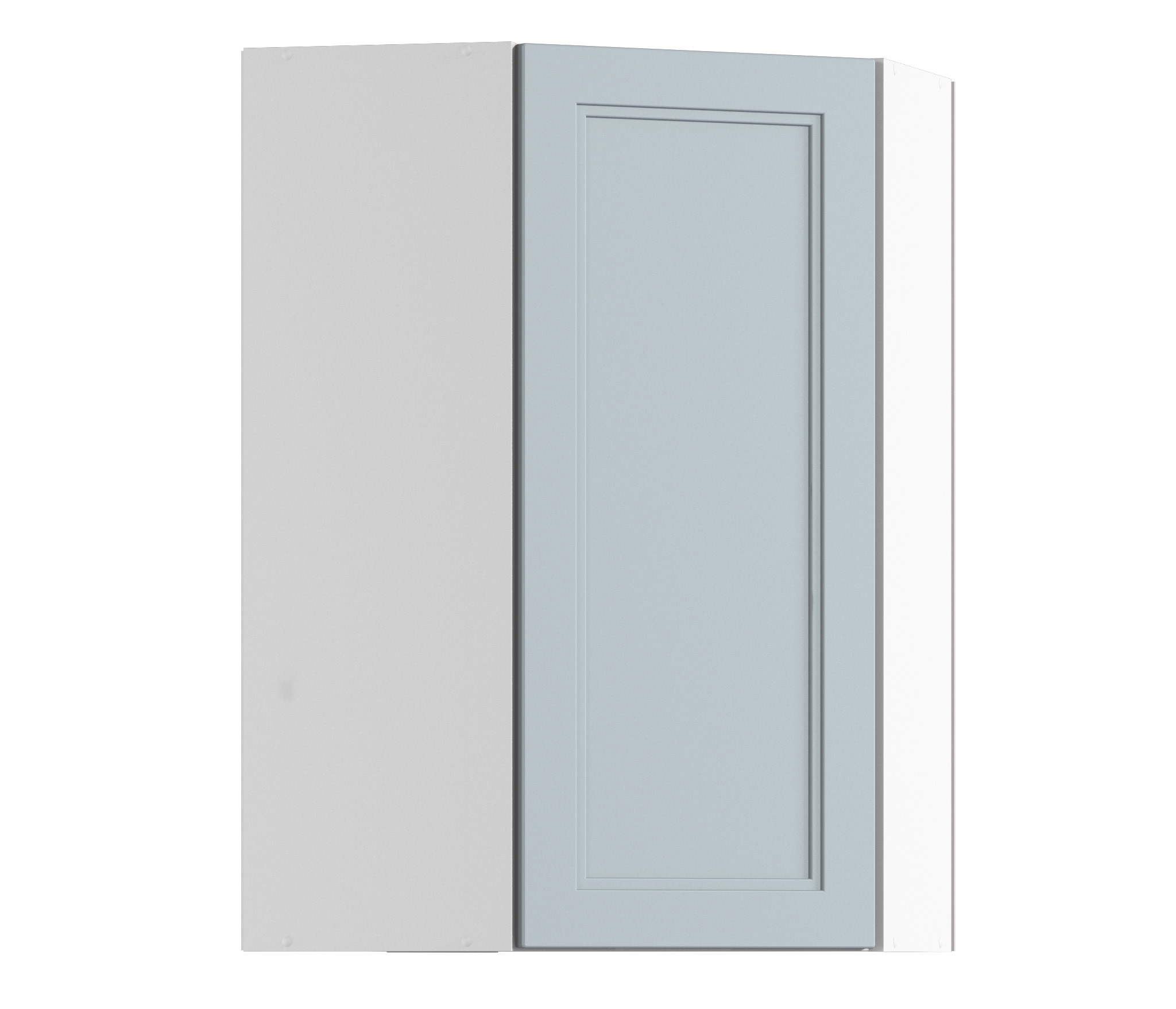 Изображение товара Навесной угловой шкаф Регина 60x92x60 см МДФ ЛДСП серый Россия