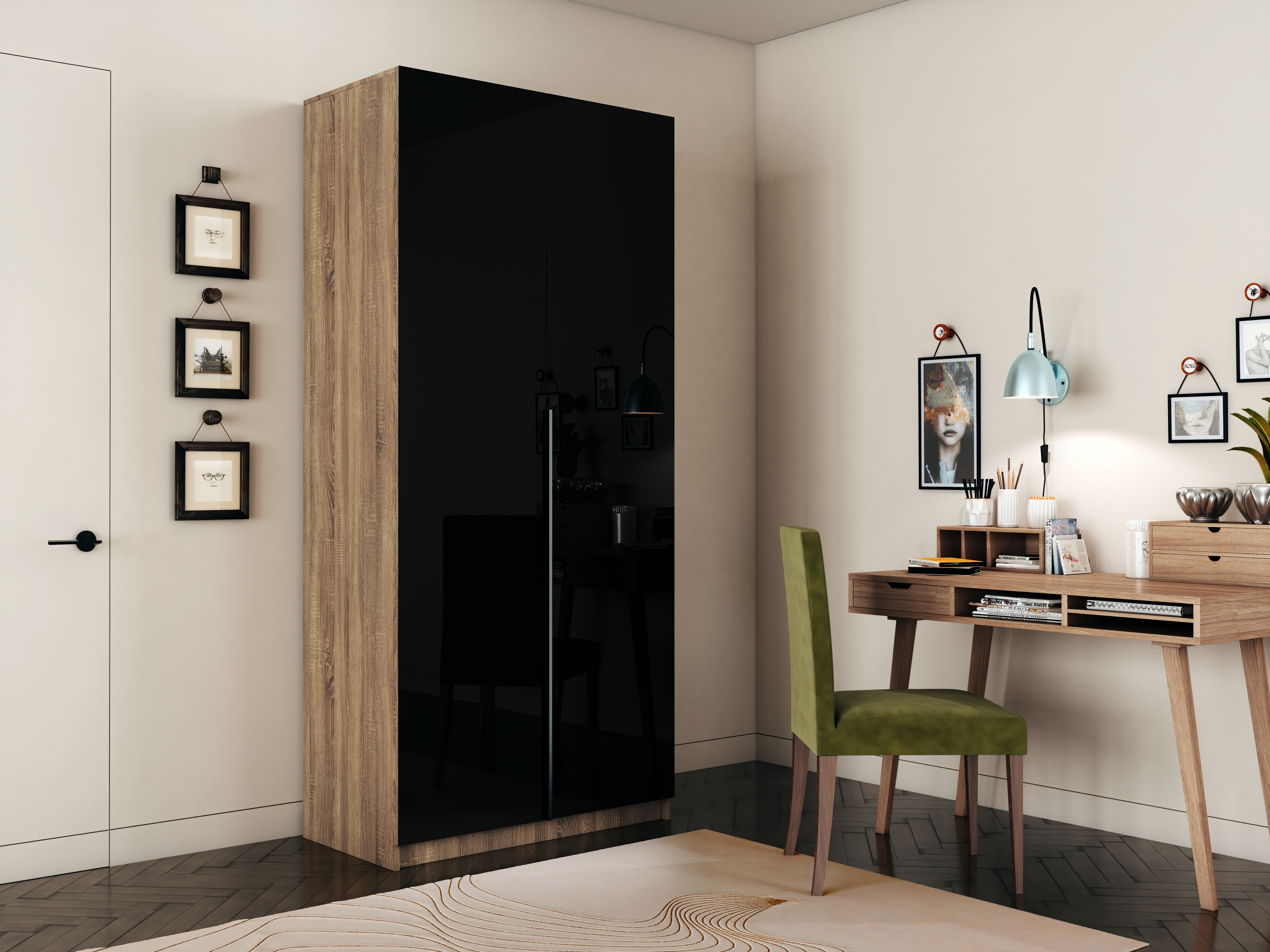 Изображение товара Шкаф распашной Локер Мебельная компания е1 101x220 см