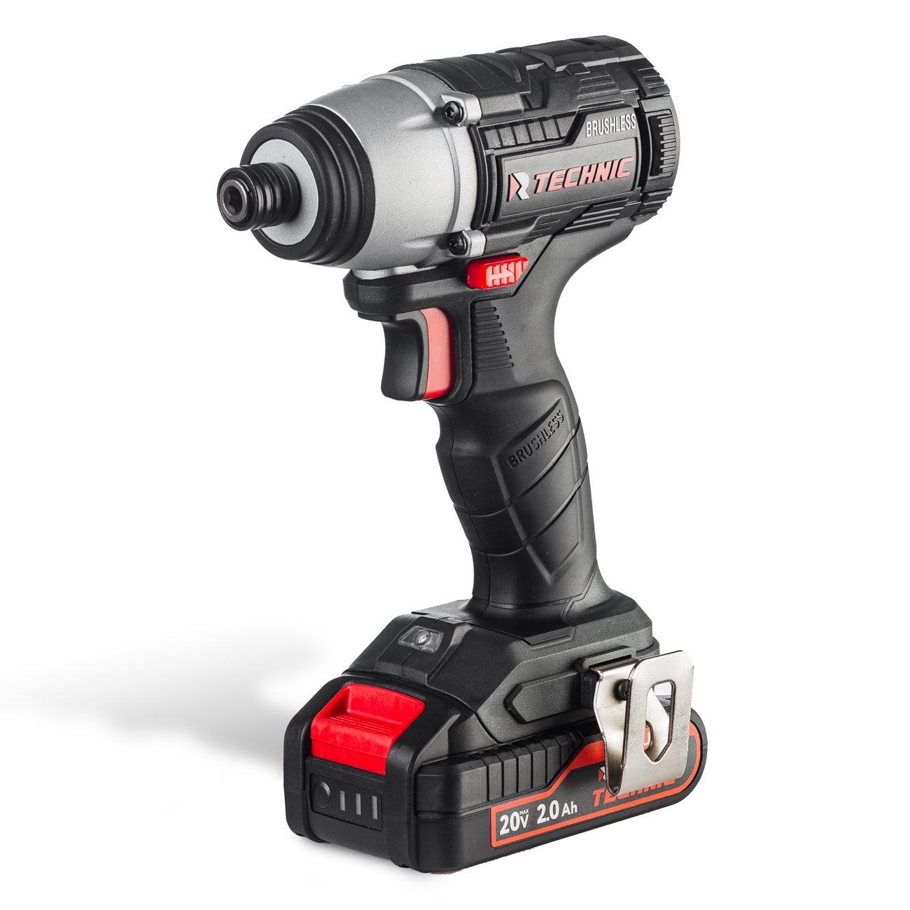 Изображение товара Винтоверт ударный аккумуляторный бесщеточный Runtec RT-ED150T, 20 В Li-Ion 2x2 Ач 150 Нм