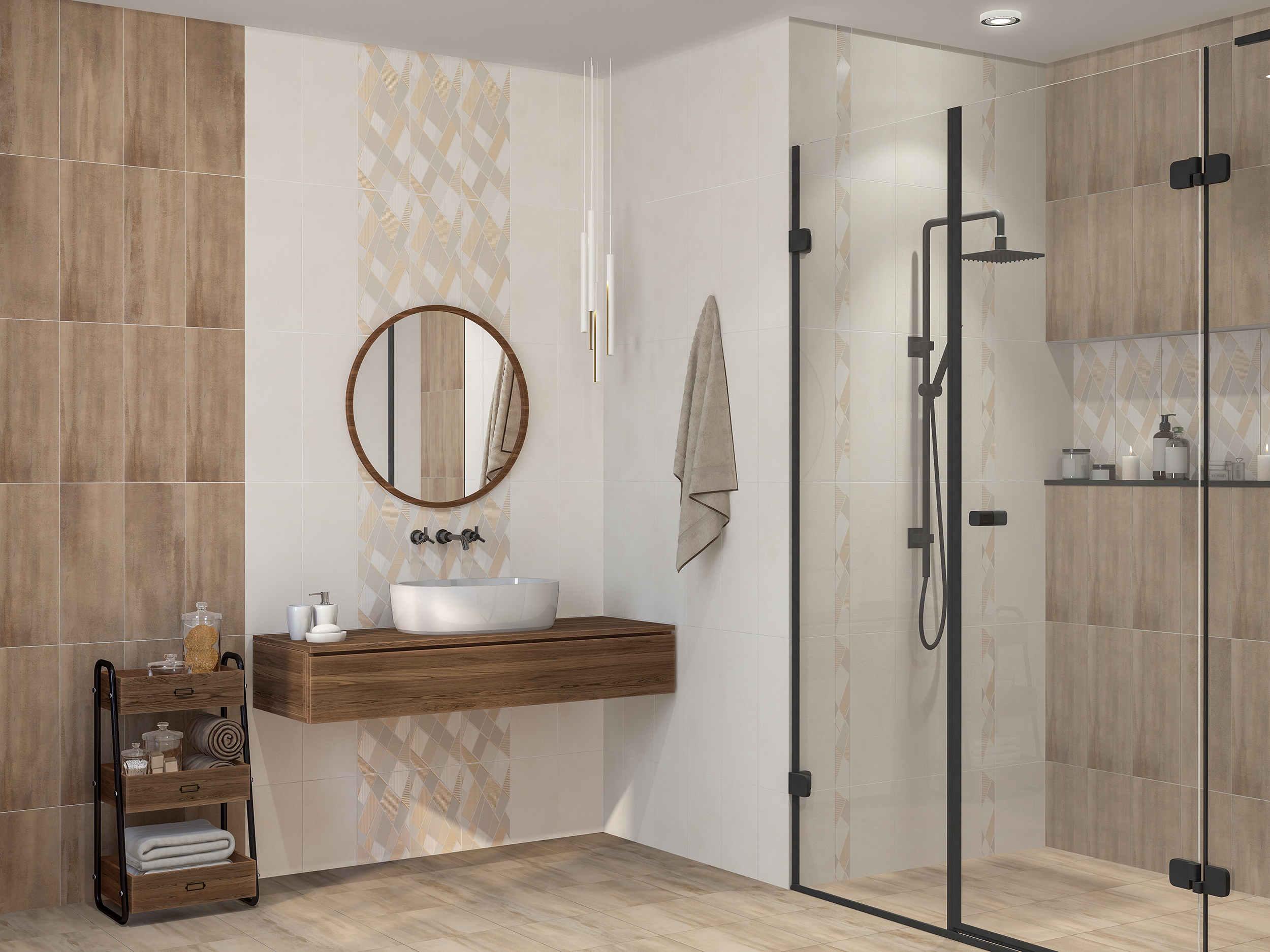 Изображение товара Керамогранит AZORI Sonnet 508061201 50.5x20.1 см кремовый