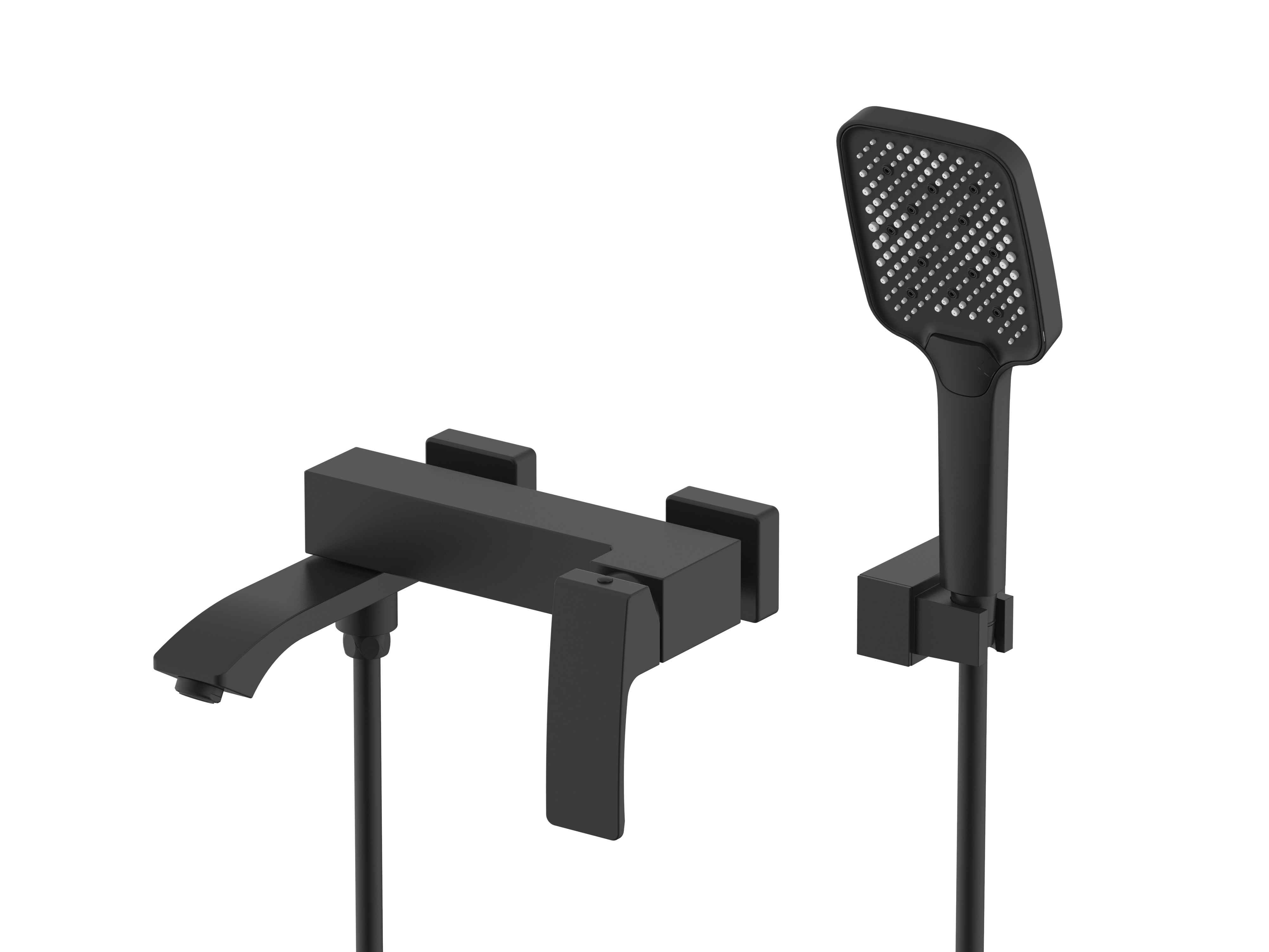 Изображение товара Смеситель для ванны RAGLO ЧЁРНЫЙ R01.30.06 с душевой лейкой