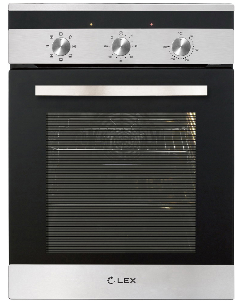 Изображение товара Встраиваемый духовой шкаф Lex EDM 4570 IX нержавеющая сталь 55л