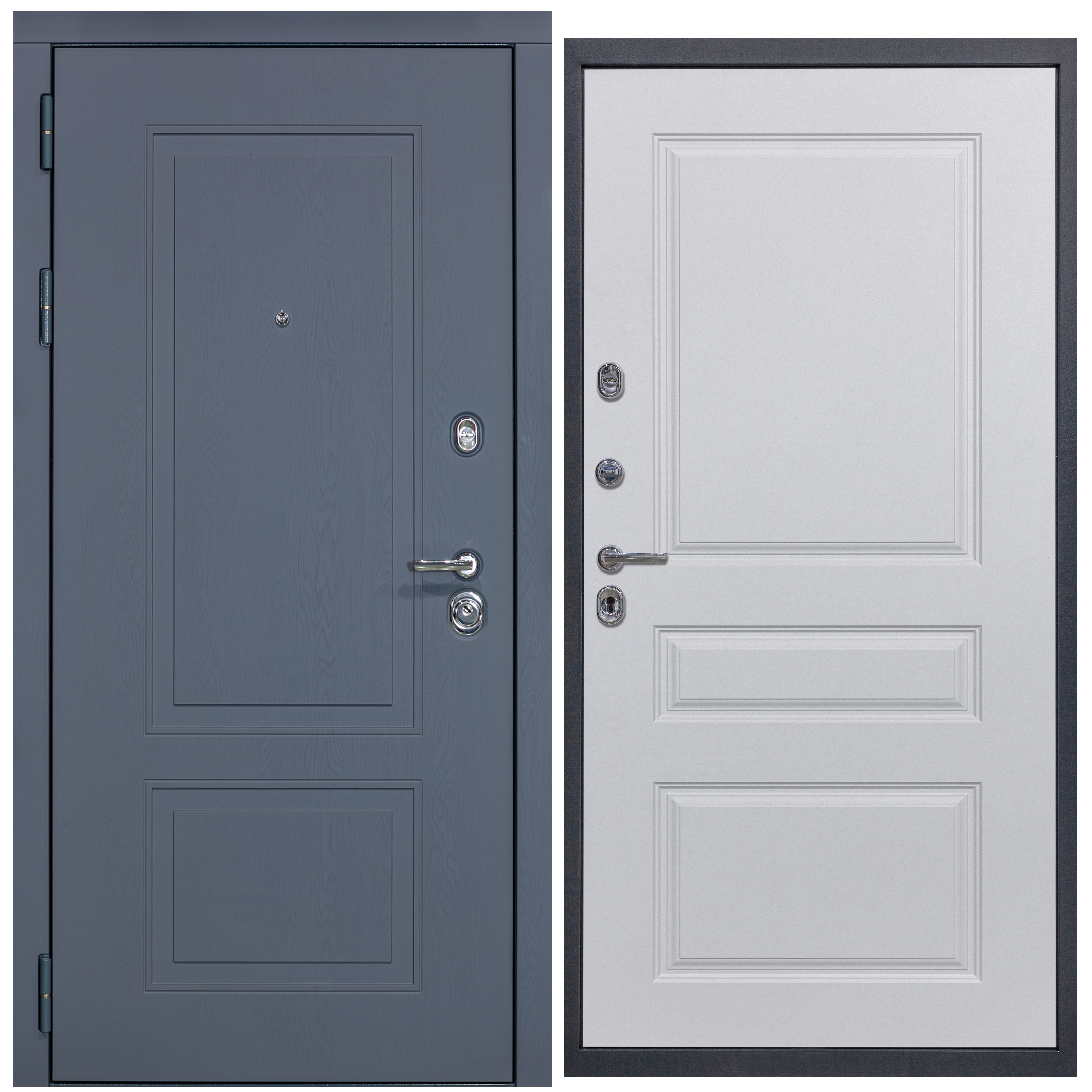 Изображение товара DIVA STR МХ-38 входная дверь 205x96 левый ясень графит/Д13 белый софт