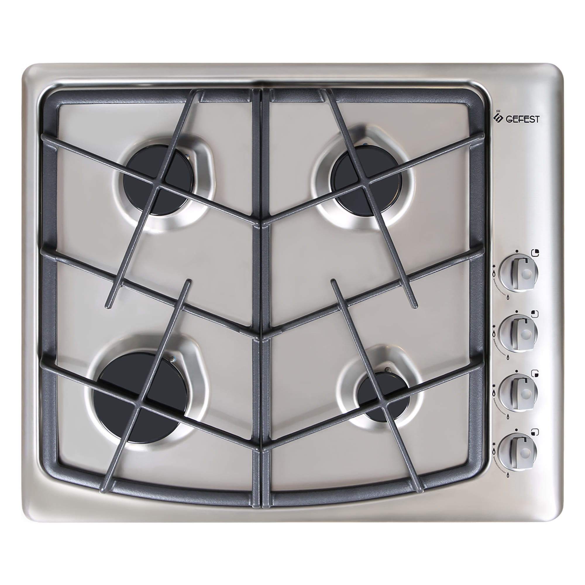 Изображение товара Газовая варочная панель Gefest СГ СН 1211 К30 59 см 4 конфорки цвет нержавеющая сталь