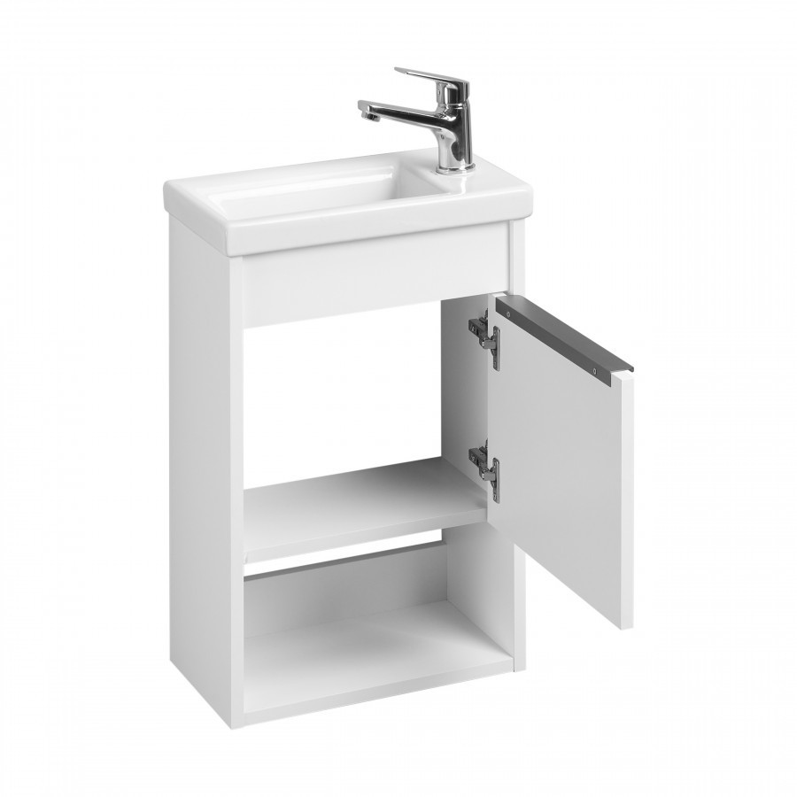 Изображение товара Тумба под раковину AQUATON 1A2871K0HP2B0, белый, подвесная, с раковиной 38.4см
