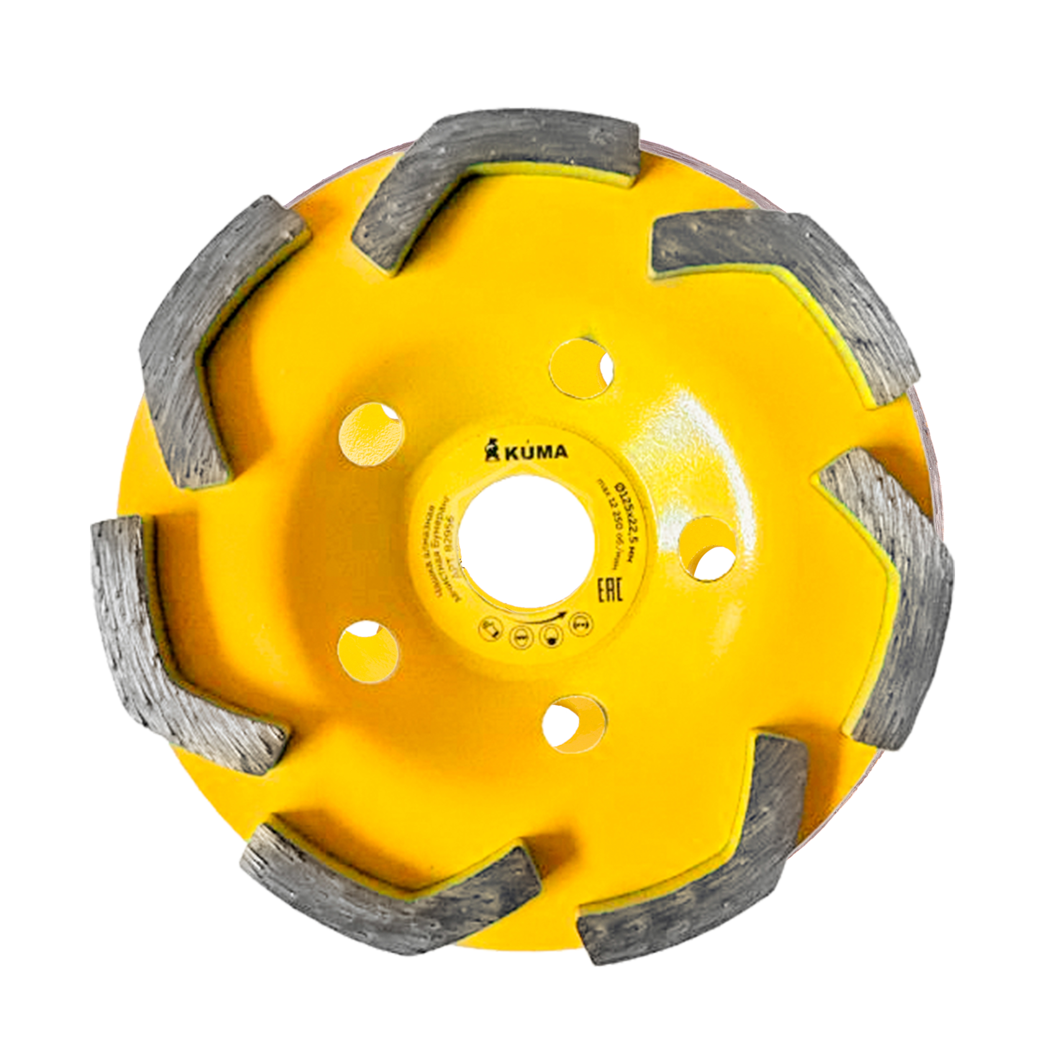 Изображение товара Чашка алмазная бумеранг по бетону Kuma 82956 125x22.2 мм