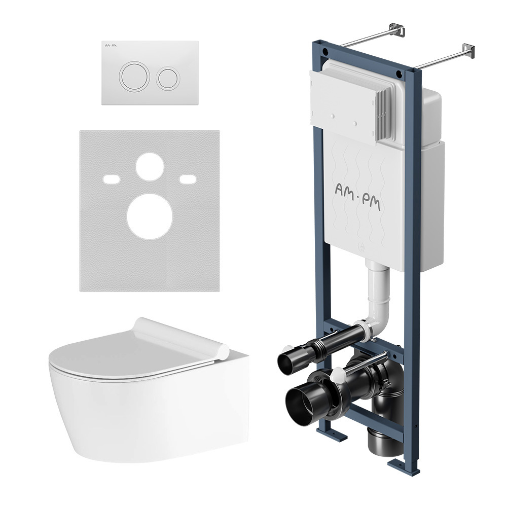 Изображение товара Комплект инсталляция с унитазом Am.pm IS110101.DX77C1700 цвет белый