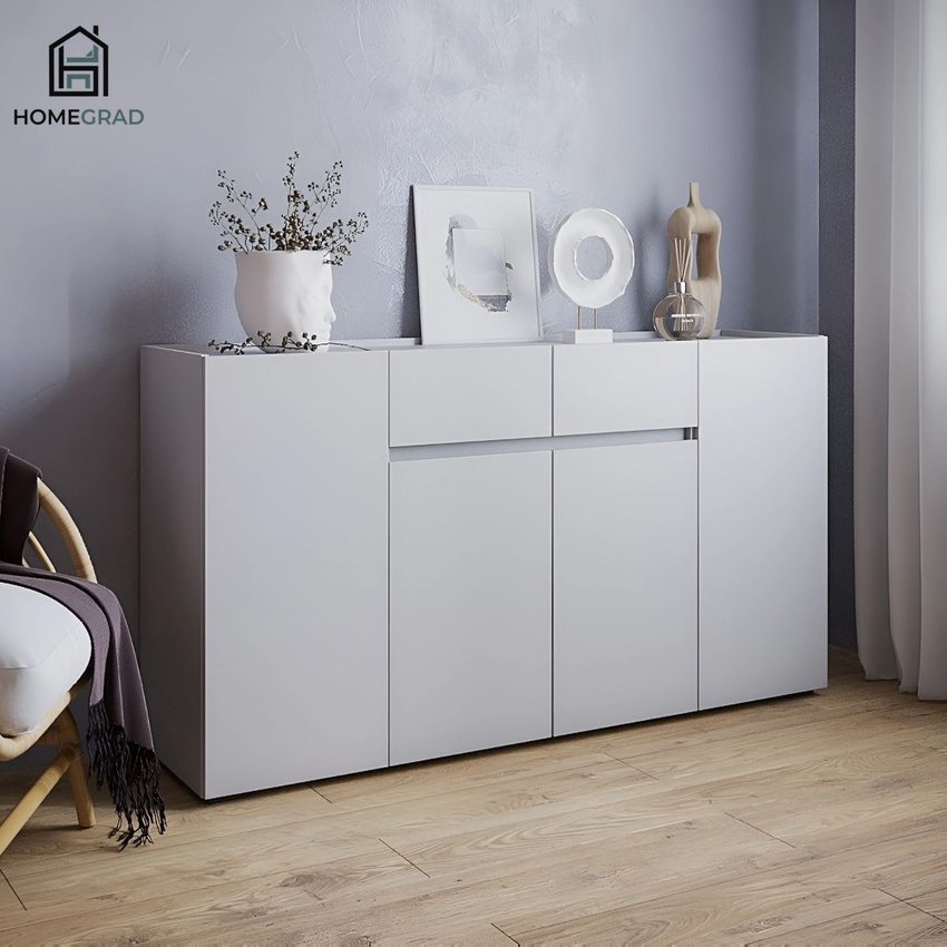 Изображение товара Комод Homegrad 010295/01 160.4x38.4x87 см ЛДСП цвет белый