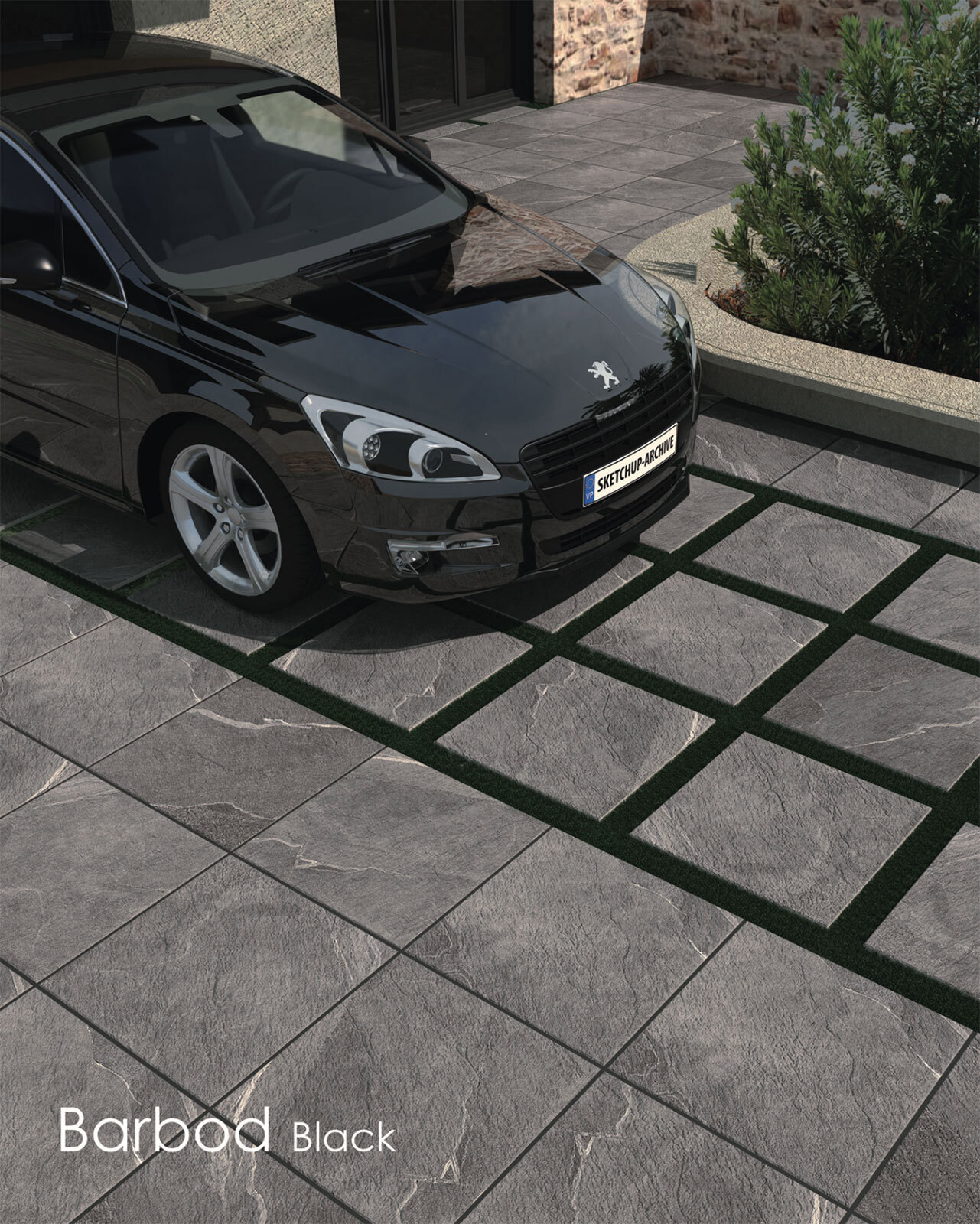 Изображение товара Керамогранит КЕРАМОПРО Barbod Black 60x60 см серый