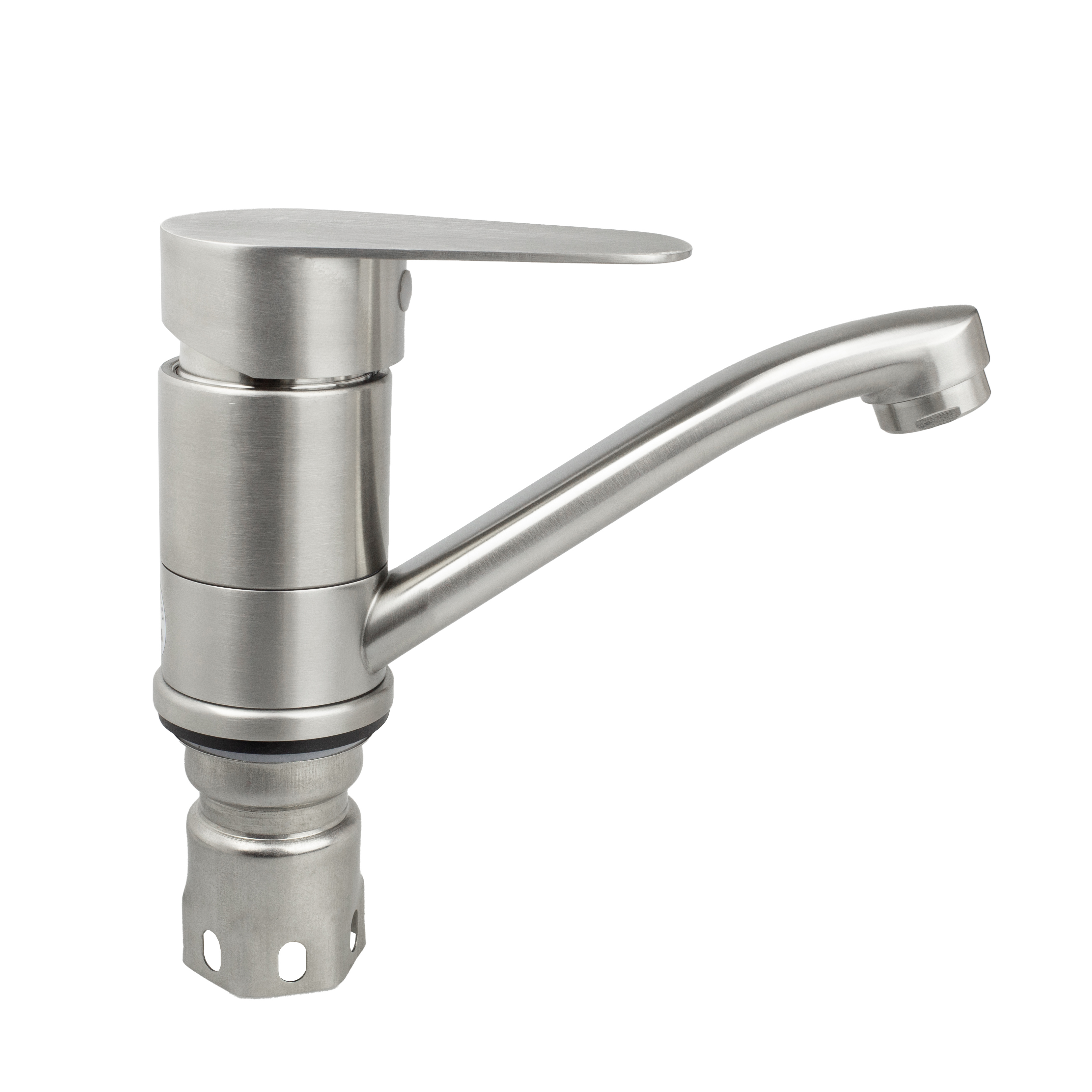 Изображение товара Смеситель кухонный Potato P45310S с поворотным изливом из нержавеющей стали