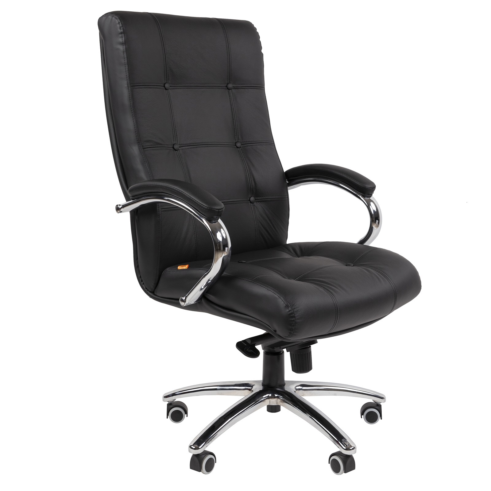 Изображение товара Офисное кресло Chairman 424 70x126x70 см кожа цвет черный