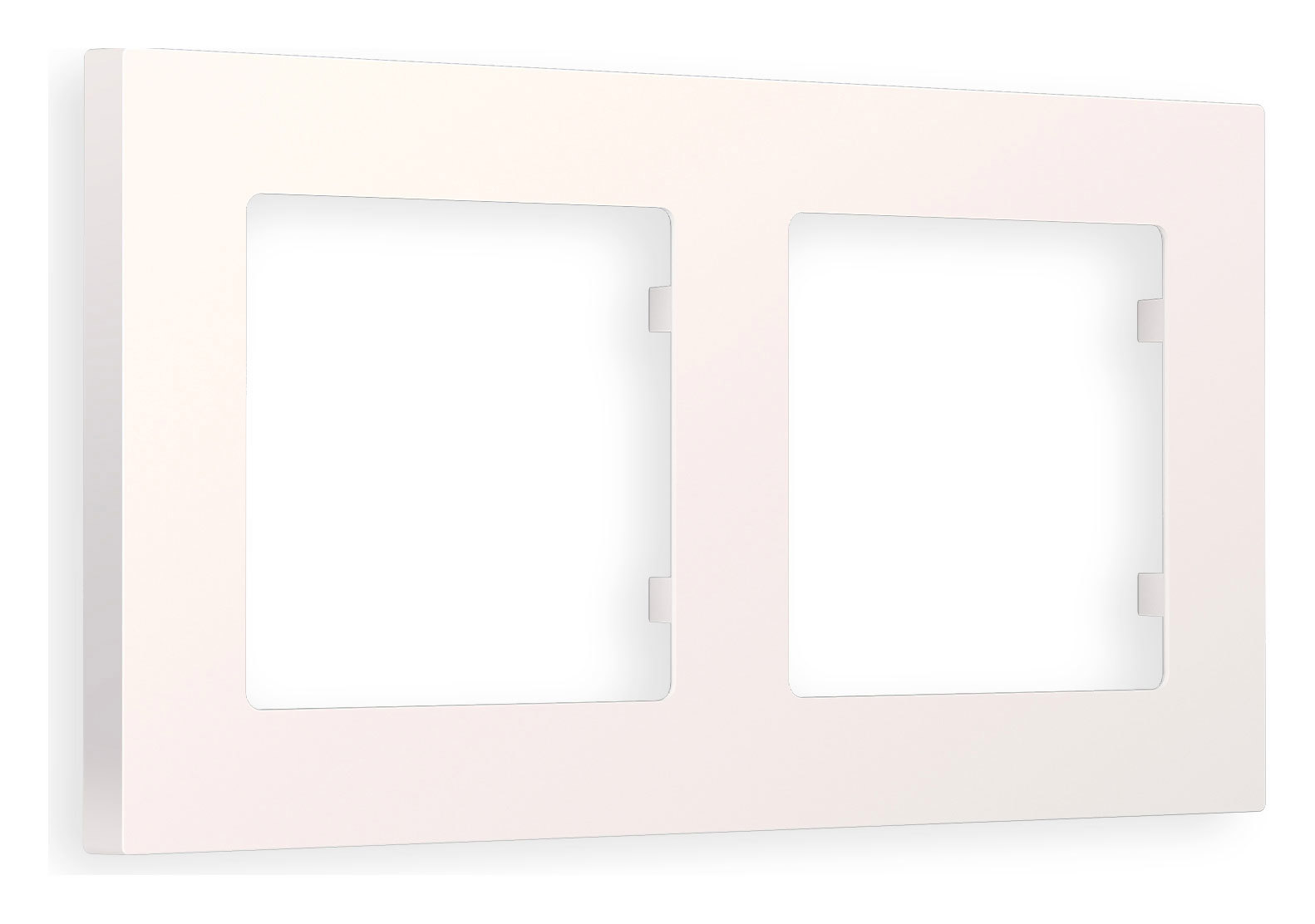 Изображение товара Рамка для розеток и выключателей Ambrella volt Alfa Techno AF220202 2 поста цвет жемчуг