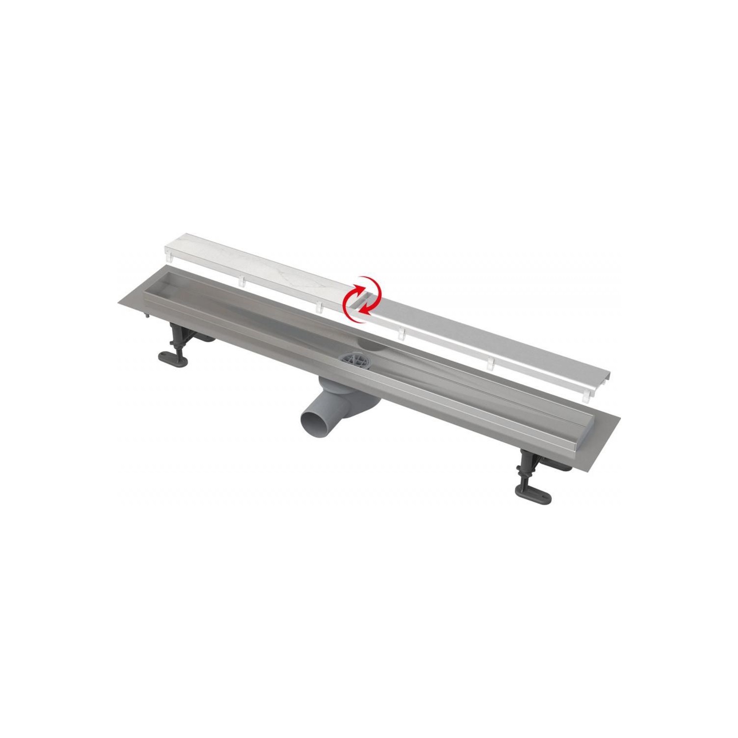 Изображение товара Душевой трап Alcaplast 00252649, комбинированный затвор, пластиковый, 19.1x101 см