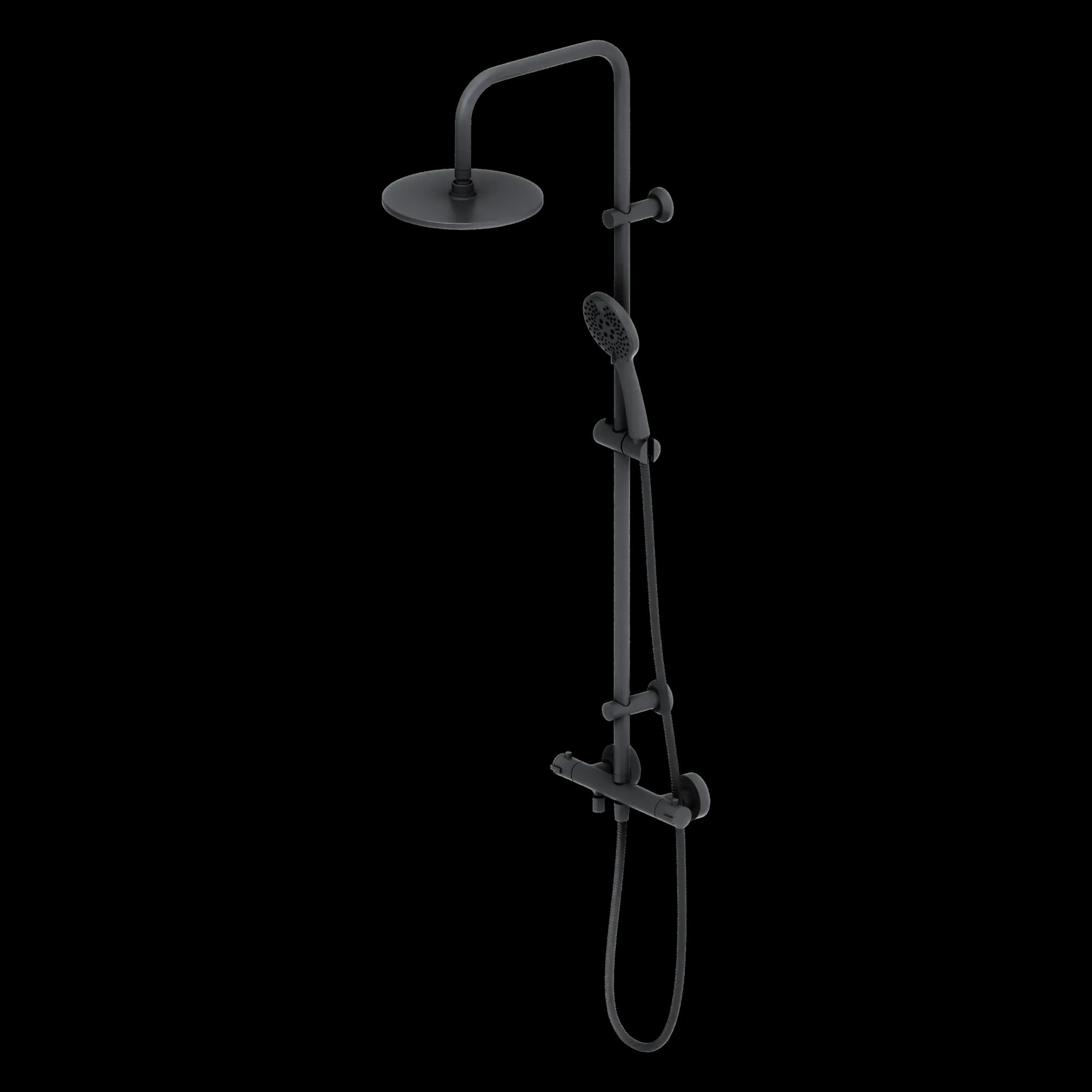 Изображение товара Душевая стойка Dorff Futura D0710522_7214 4 режимная цвет черный
