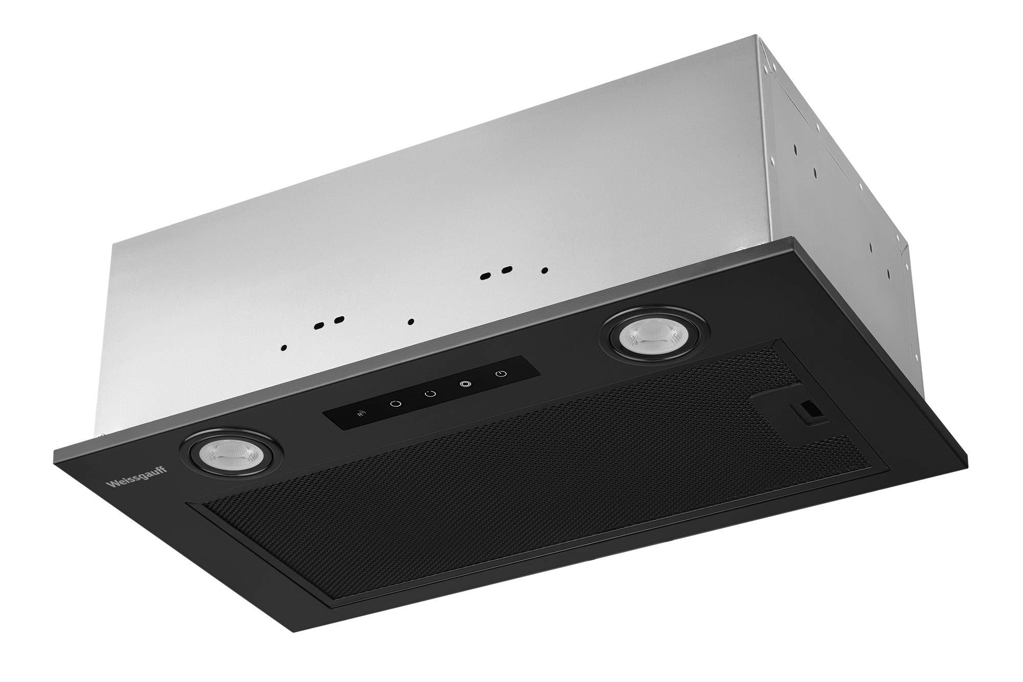 Изображение товара Вытяжка Weissgauff 1000 BL Sensor встраиваемая черная 52 см мощность 1000 м3/ч