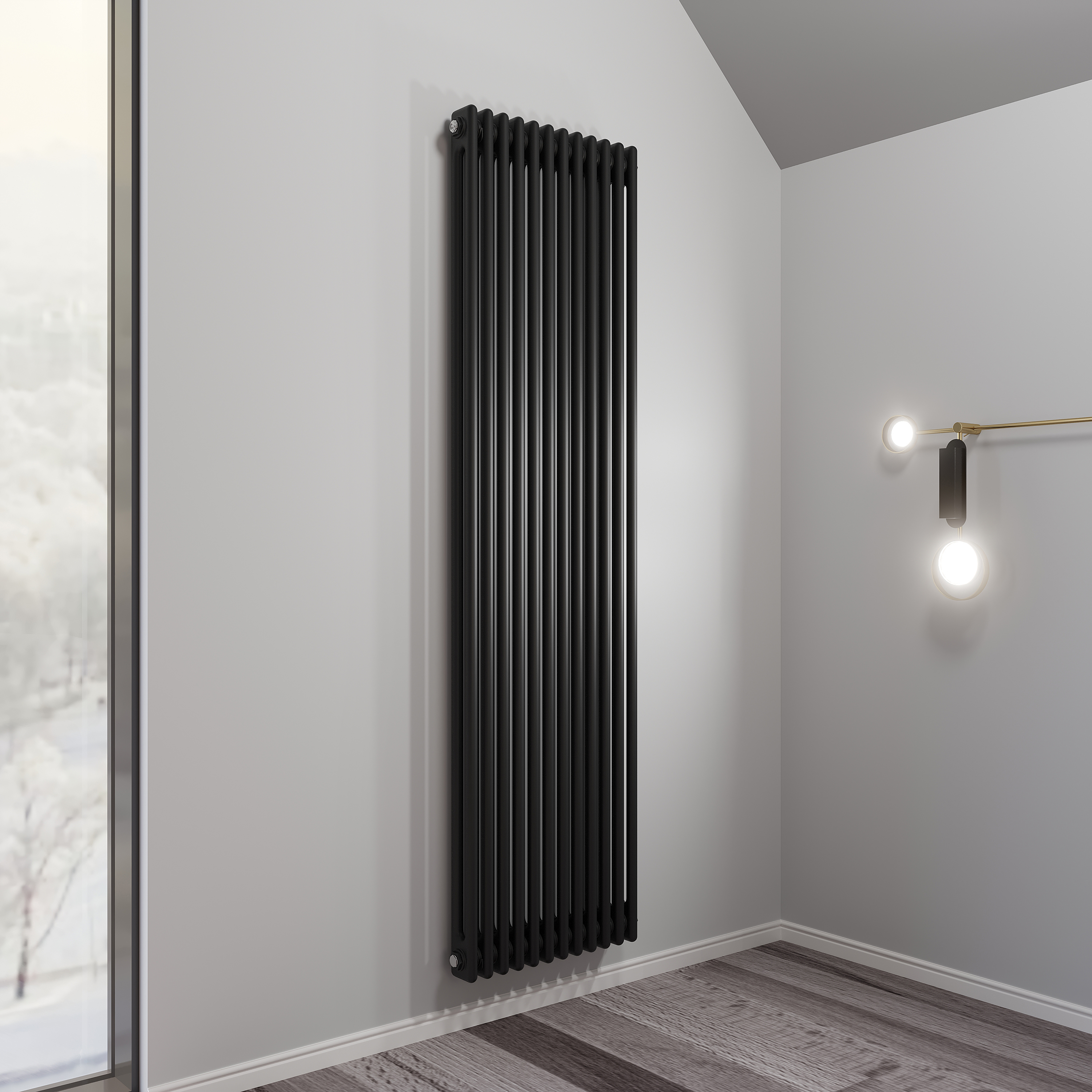 Изображение товара Стальной трубчатый радиатор Faberg Extra 2 1724/70 10 секций черный