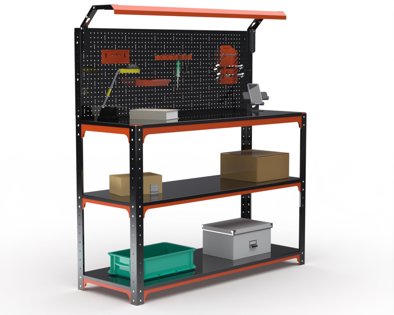 Изображение товара Стол-верстак Metalex Kit 204866 950x1700x500 мм, нагрузка до 260 кг, освещение Изображение товара Стол-верстак Metalex Kit 204866 950x1700x500 мм, нагрузка до 260 кг, освещение