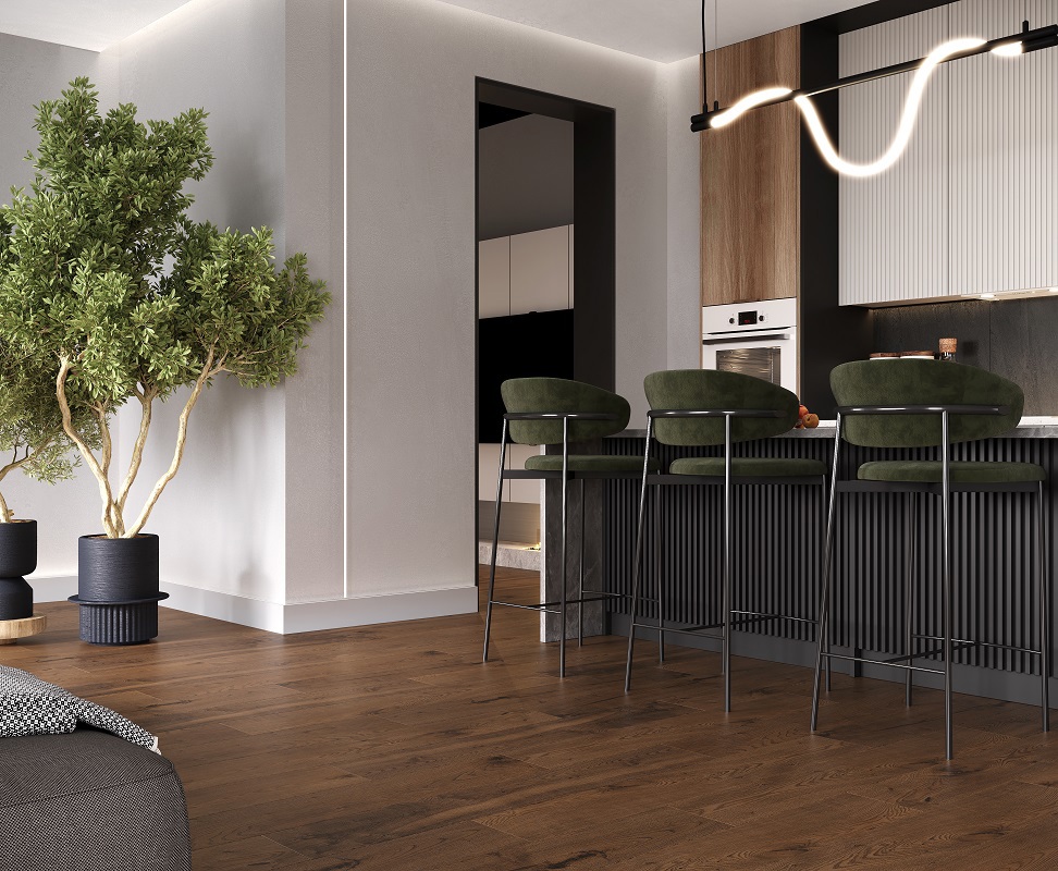 Изображение товара Керамогранит Laparet Wenge Rasperry 20х120 см коричневый матовый для пола и стен