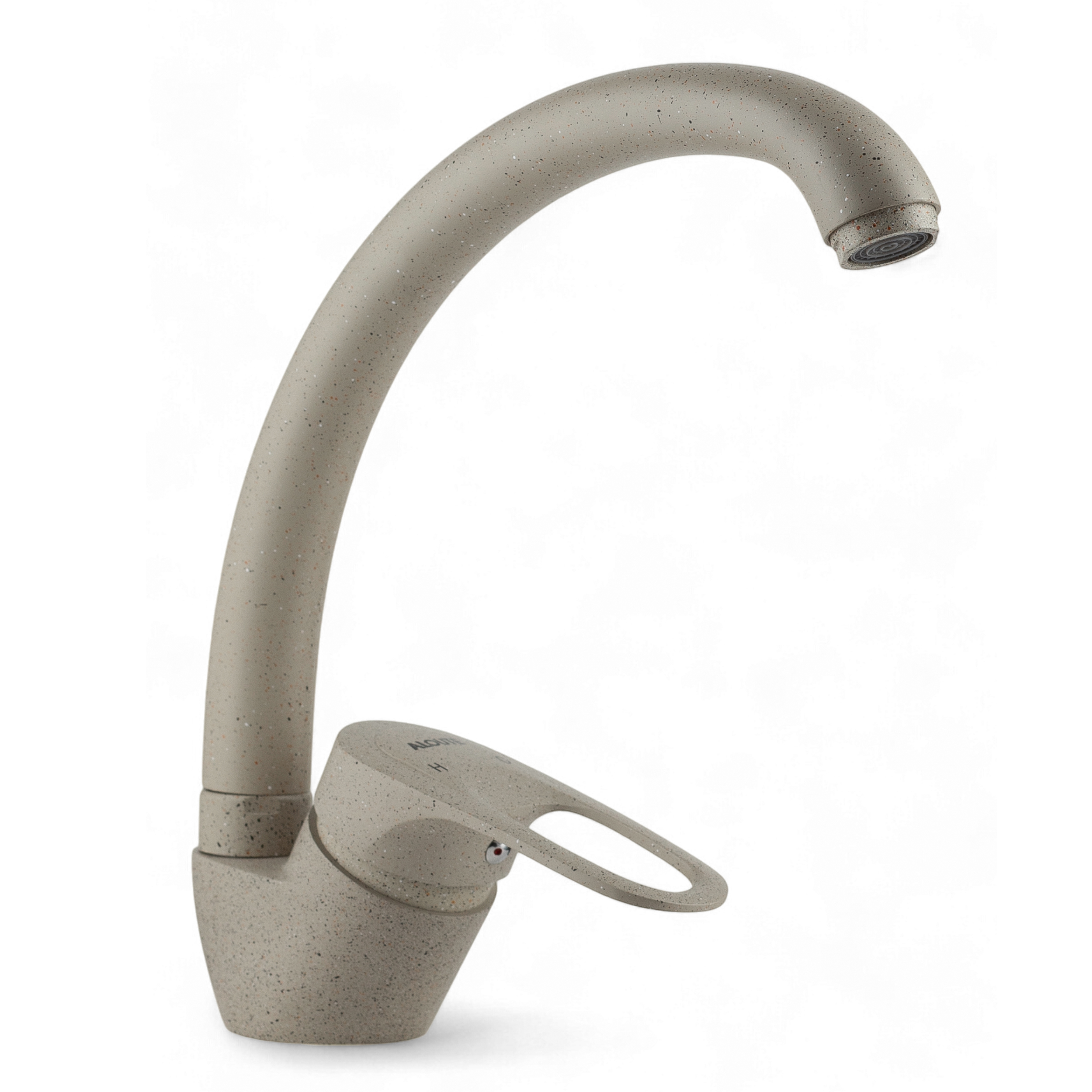 Изображение товара Смеситель для кухни Aloute A3113-302 с поворотным изливом 21 см темно-бежевый