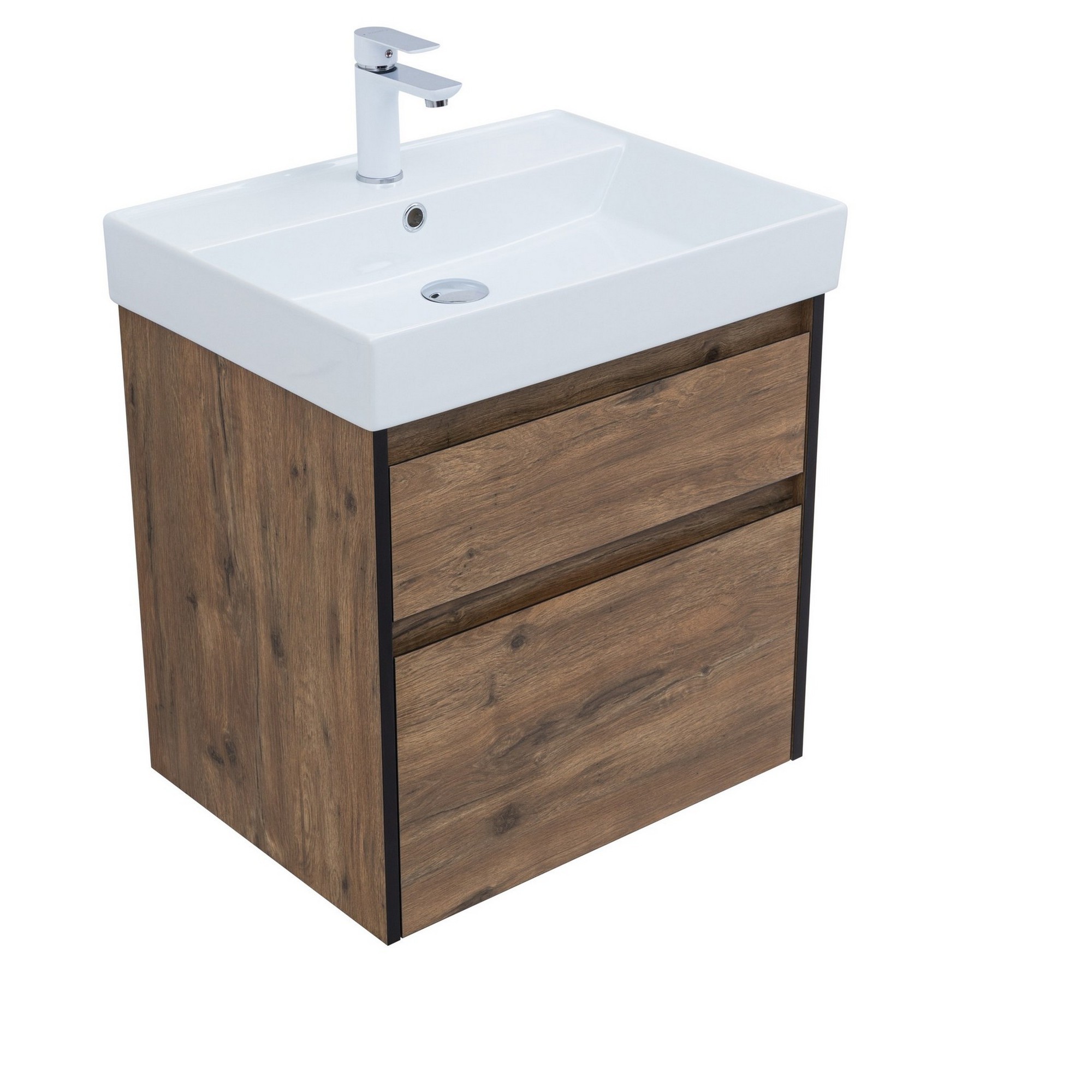 Изображение товара Тумба под раковину напольная Logan 00343910 57.6см цвет дуб рустикальный