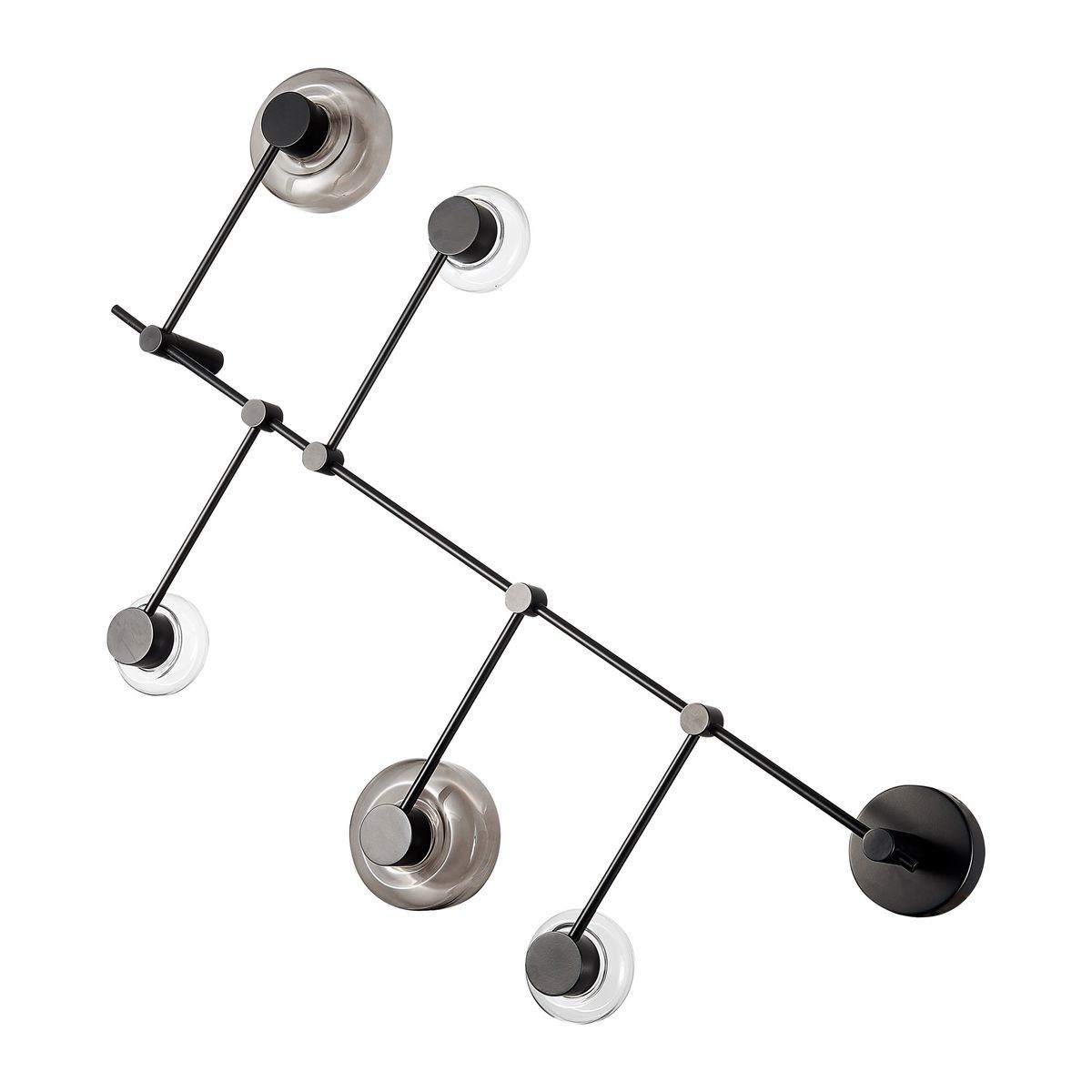 Изображение товара Люстра потолочная светодиодная ST Luce Vallo SL6005.401.05 5 м² черный стекло 3 Вт тепло белый стил