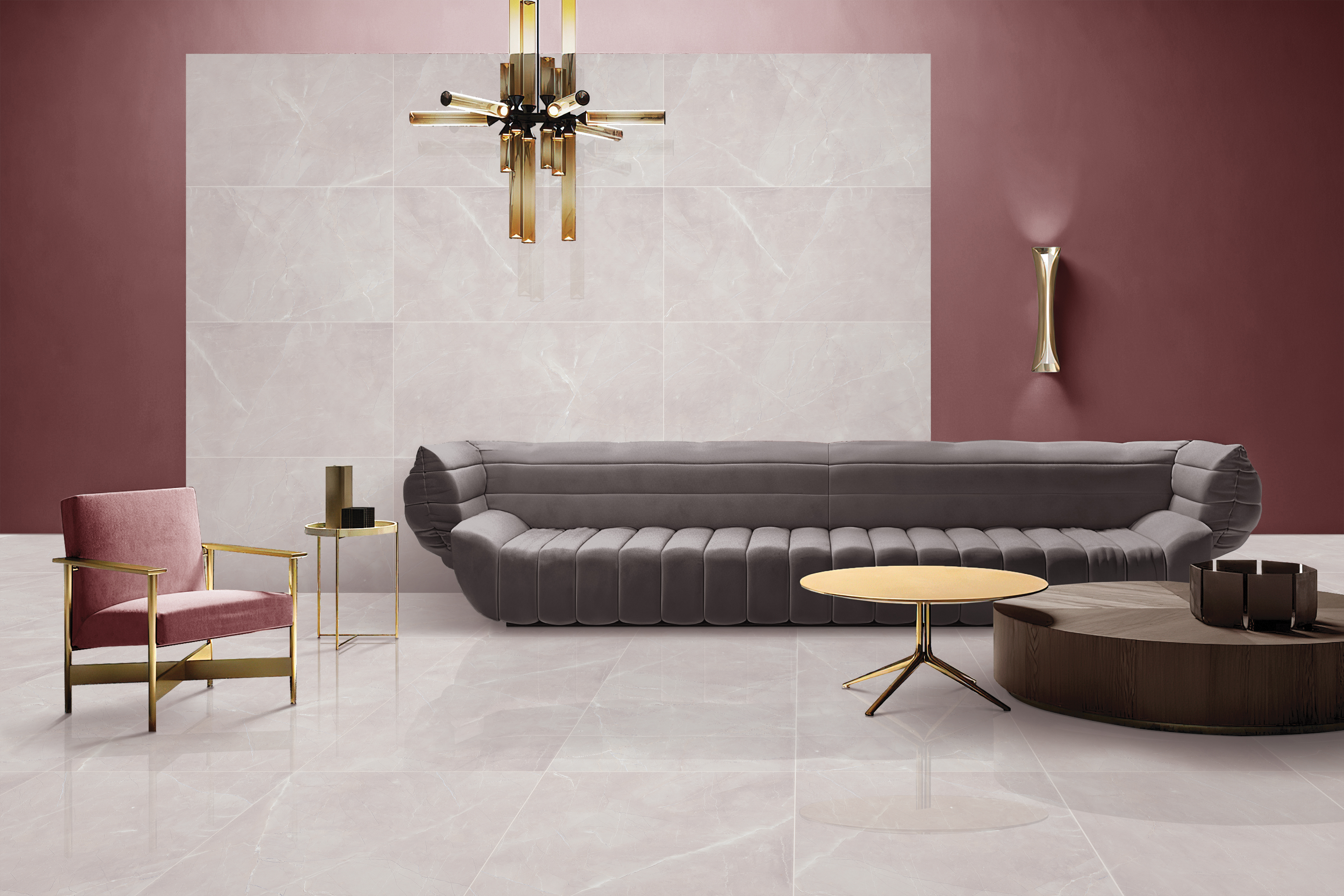 Изображение товара Керамогранит KERALD Marfuse Grey matt 60x120 см серый