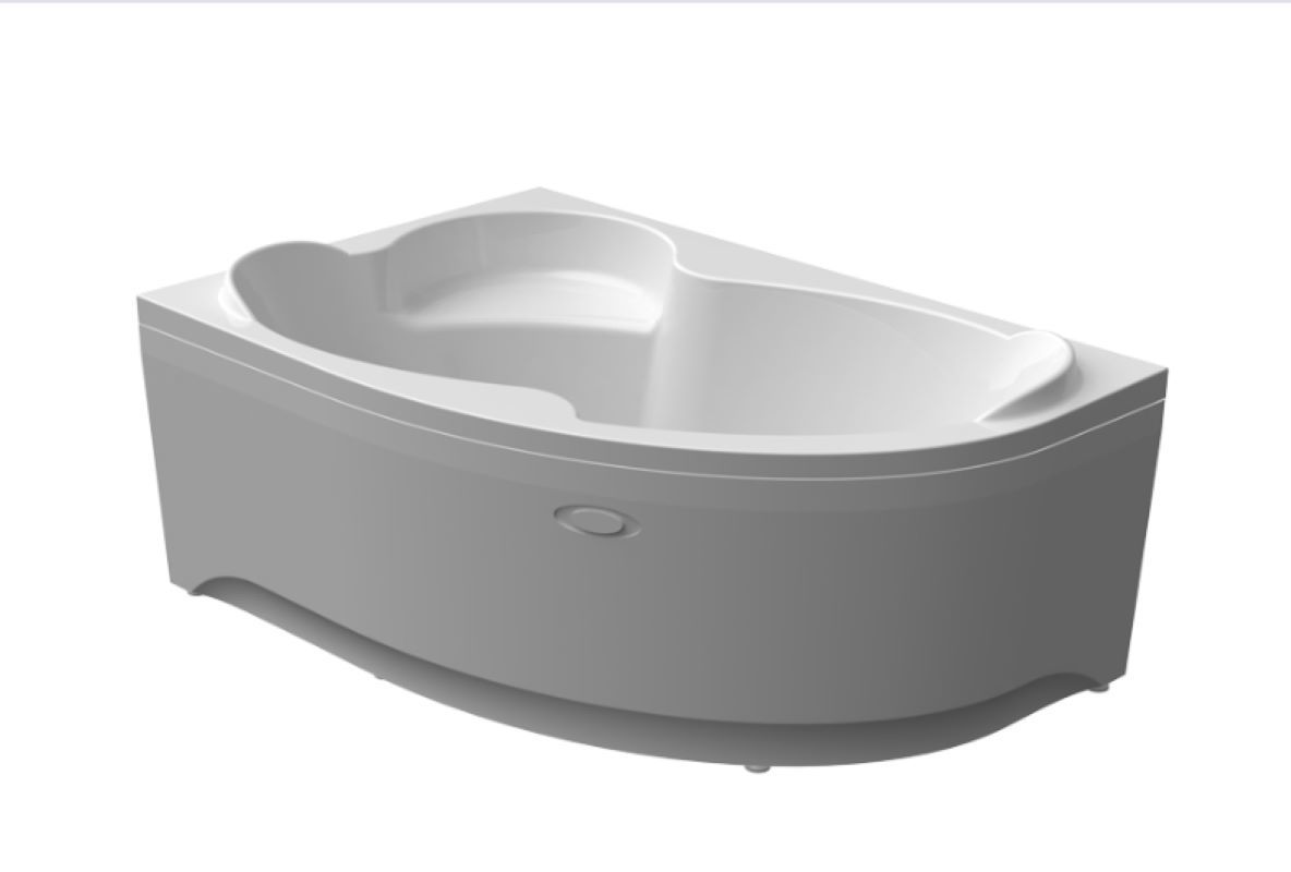 Изображение товара Акриловая угловая ванна Ирма 160x105 см левая RADOMIR с сиденьем
