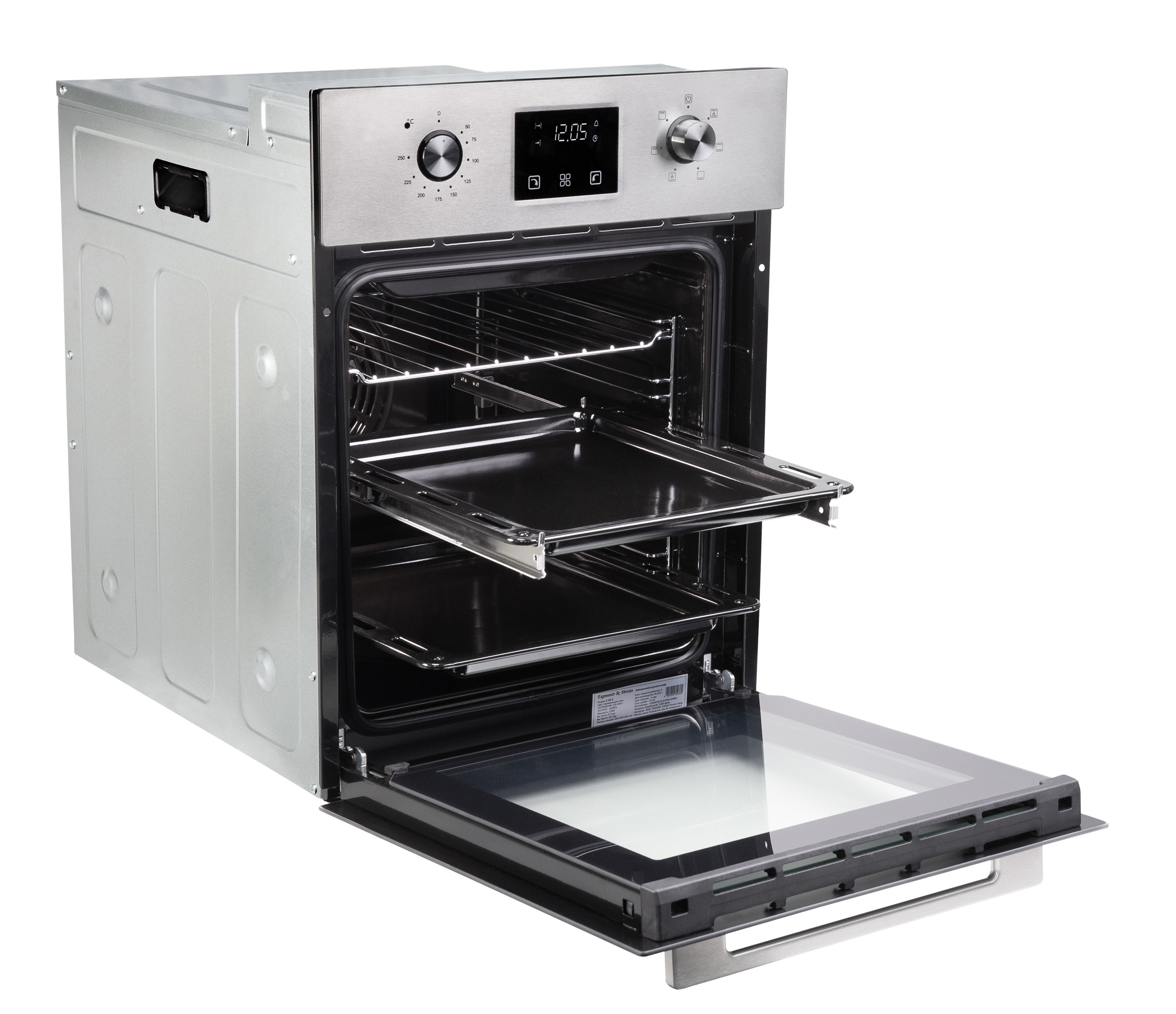 Изображение товара Электрический духовой шкаф Zigmund & shtain E 145 s 45x59.5x56.5 см цвет нержавеющая сталь