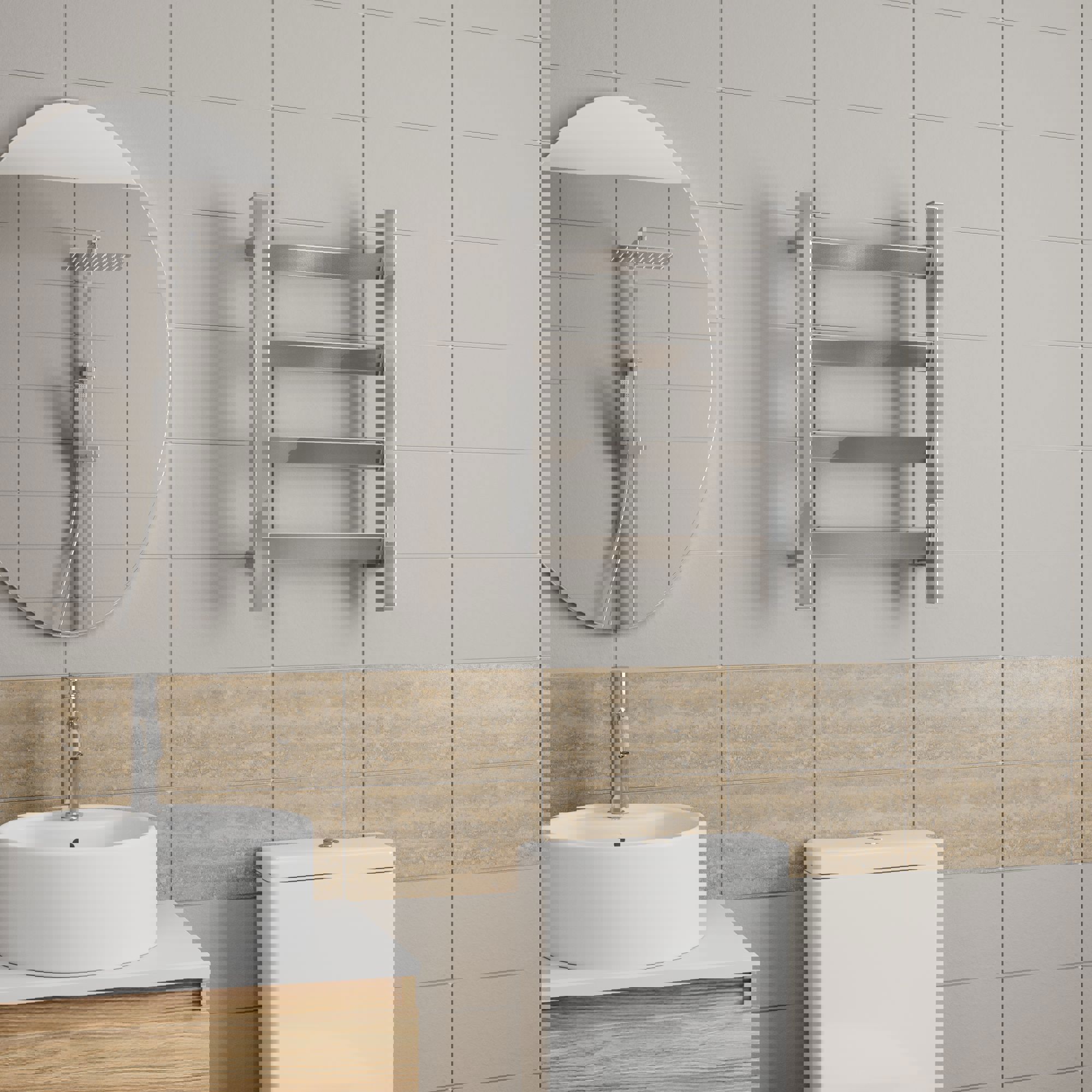 Изображение товара Электрический полотенцесушитель Bauedge Hotel Veer 400х600 мм 90 Вт