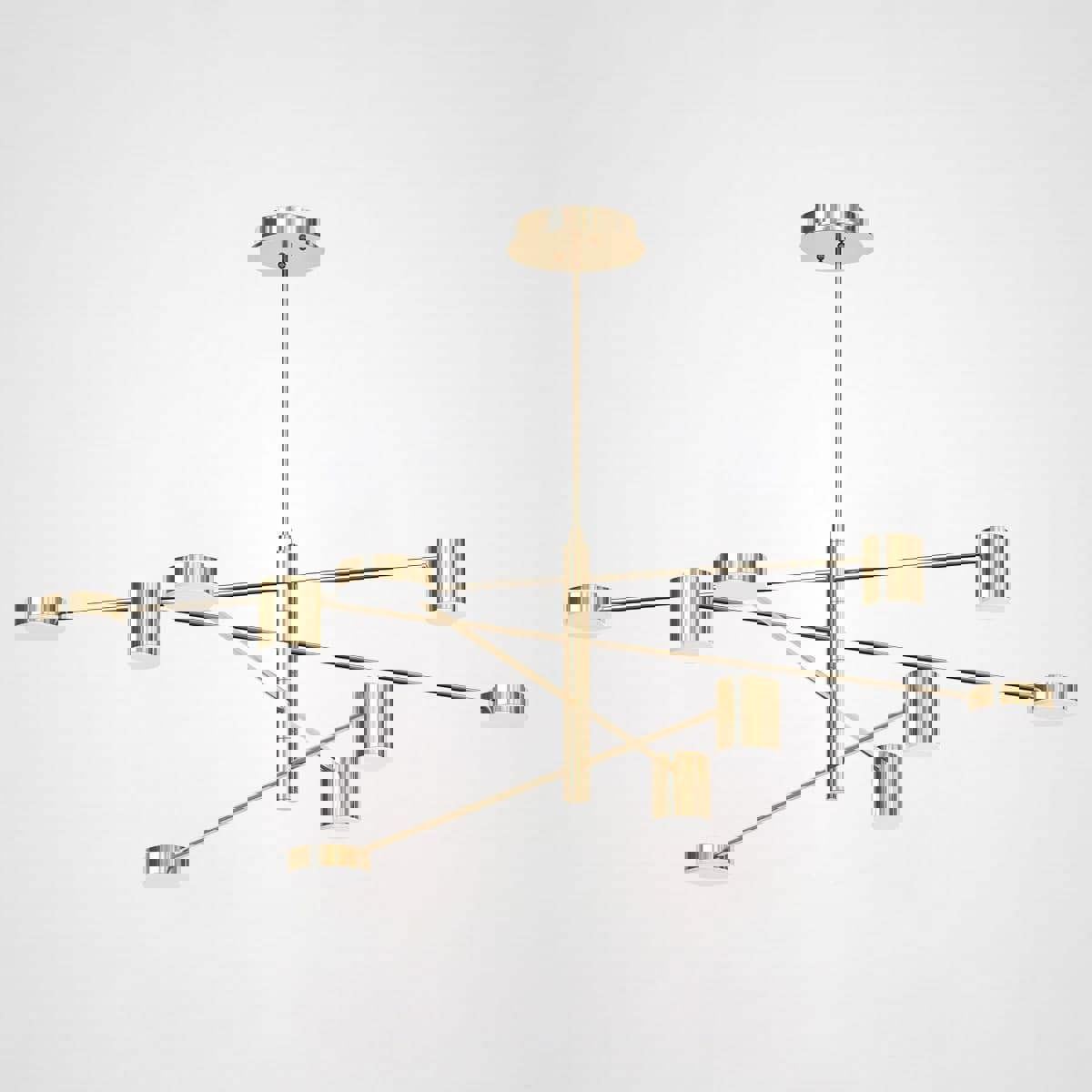Изображение товара Люстра на штанге Imperiumloft 189817-26 8 ламп 24 м² цвет жёлтый/золотой