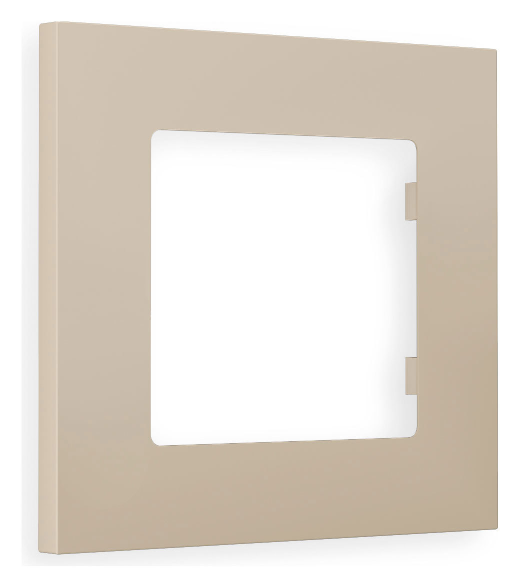 Изображение товара AMBRELLA VOLT Alfa Qubi AF250361 Рамка на 1 пост серо бежевый матовый