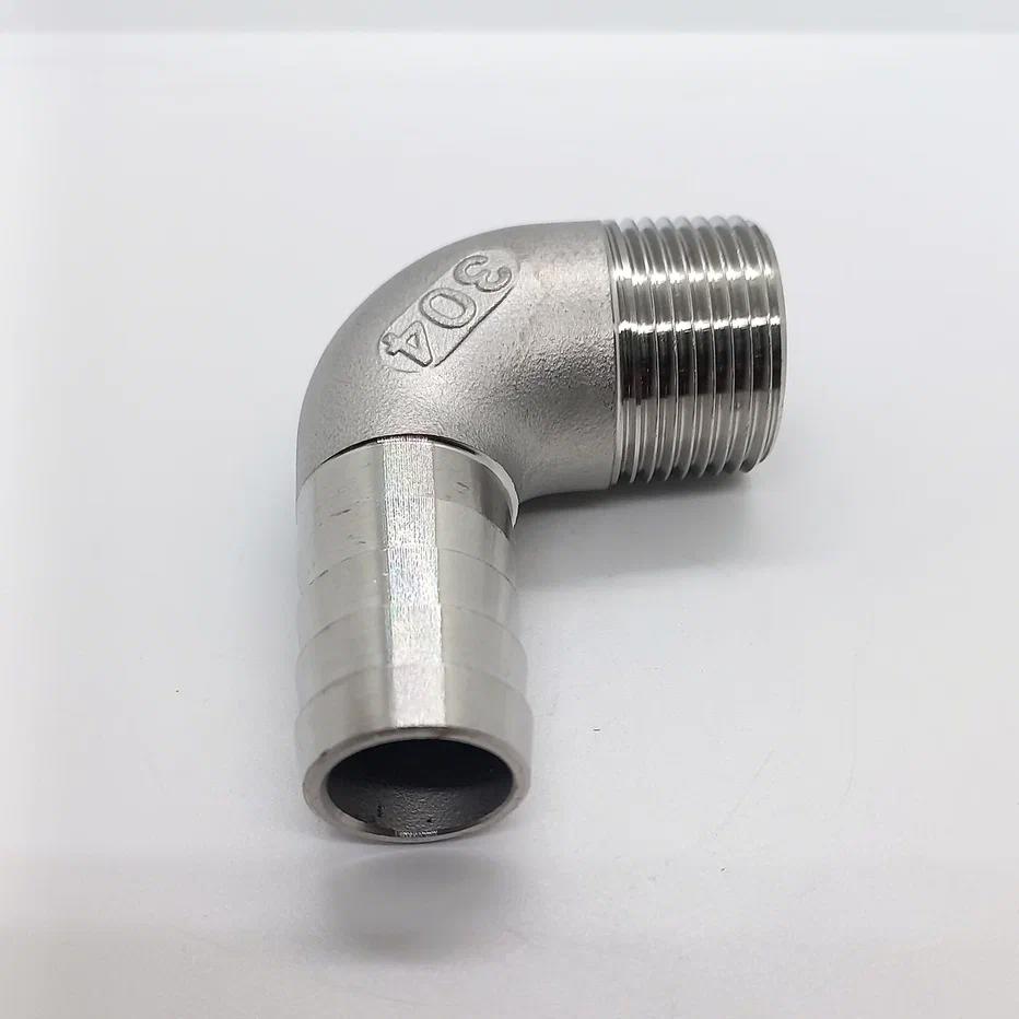 Изображение товара Отвод 90° Ifitting MG-FEDM 3/8"x12 НР из нержавеющей стали