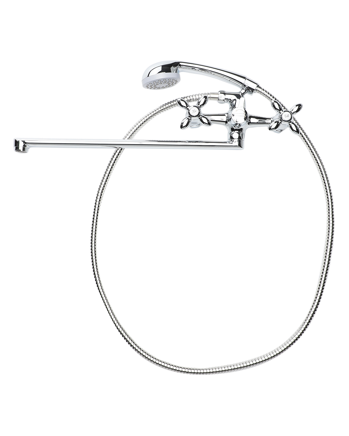 Изображение товара Двухвентильный смеситель для ванны Agger 19 с душем хром Германия